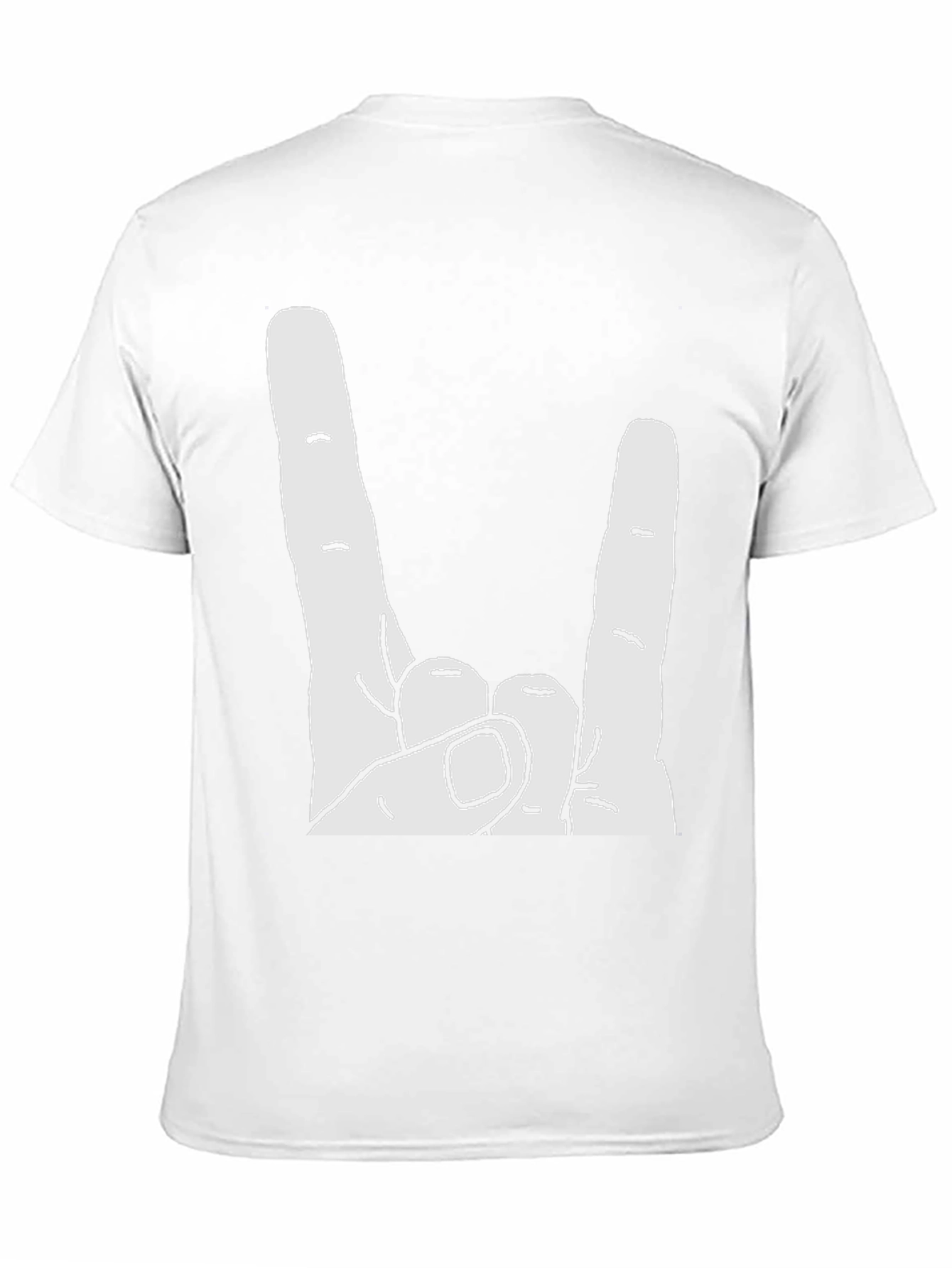 Rock On Hand Gesture Graphic Tee