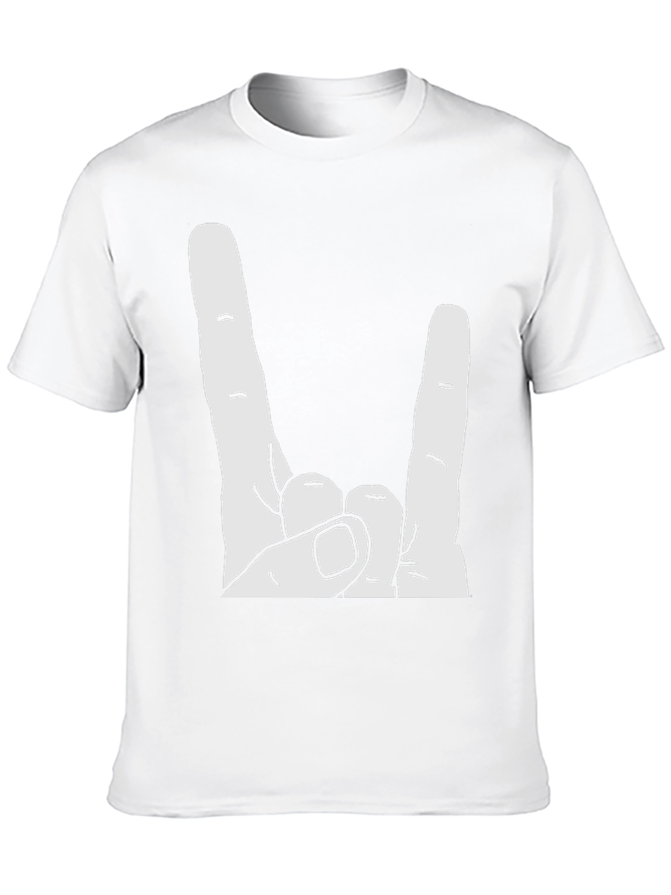 Rock On Hand Gesture Graphic Tee