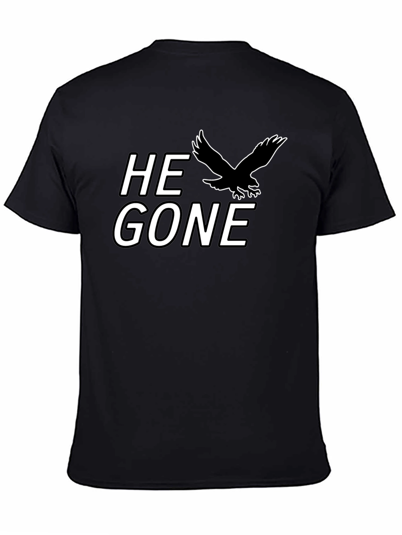 He Gone T-Shirt - Black Eagle Graphic Tee