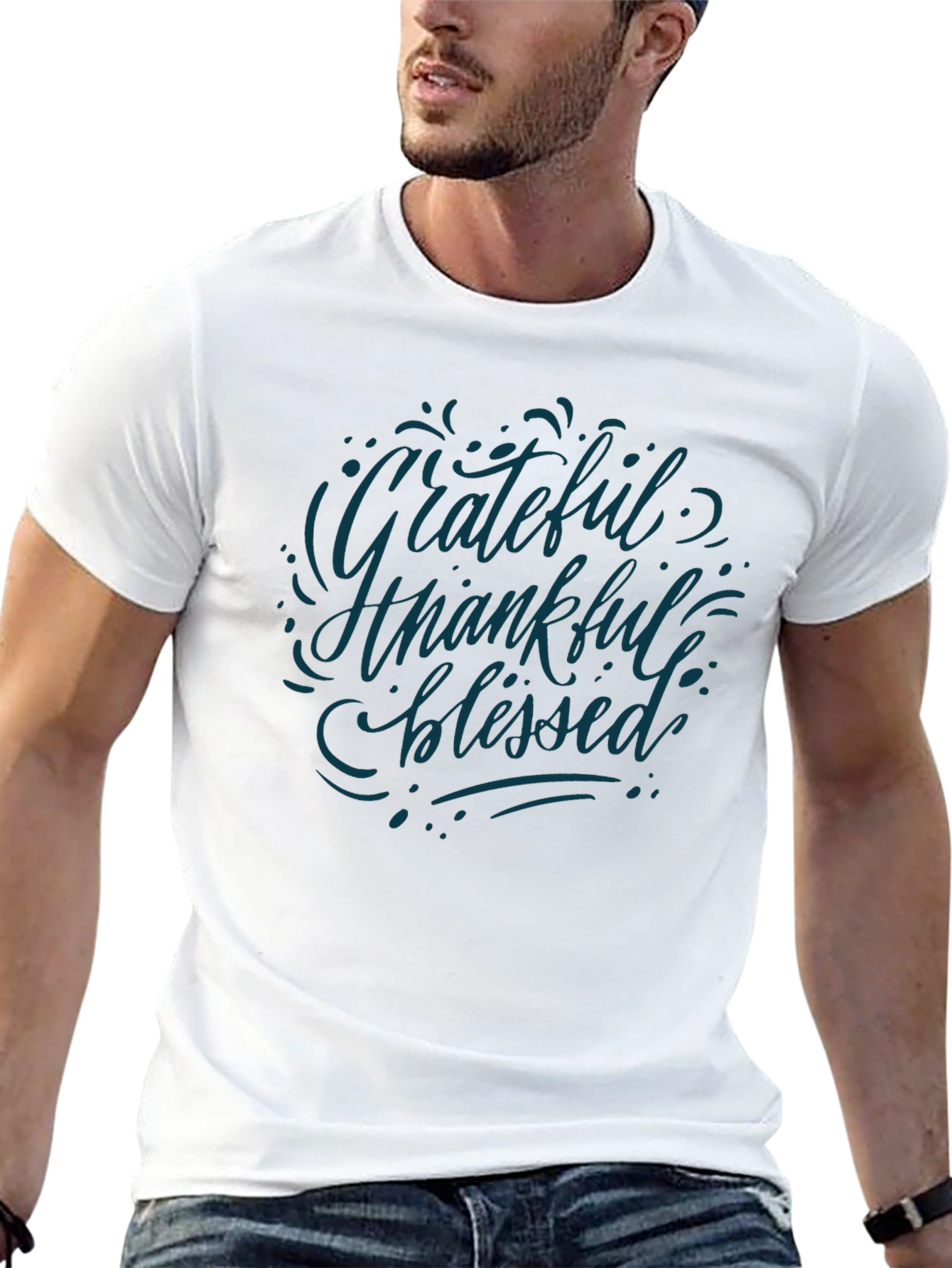 Grateful Thankful Blessed Graphic Tee