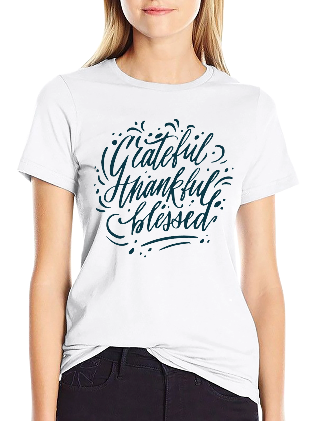 Grateful Thankful Blessed Graphic Tee