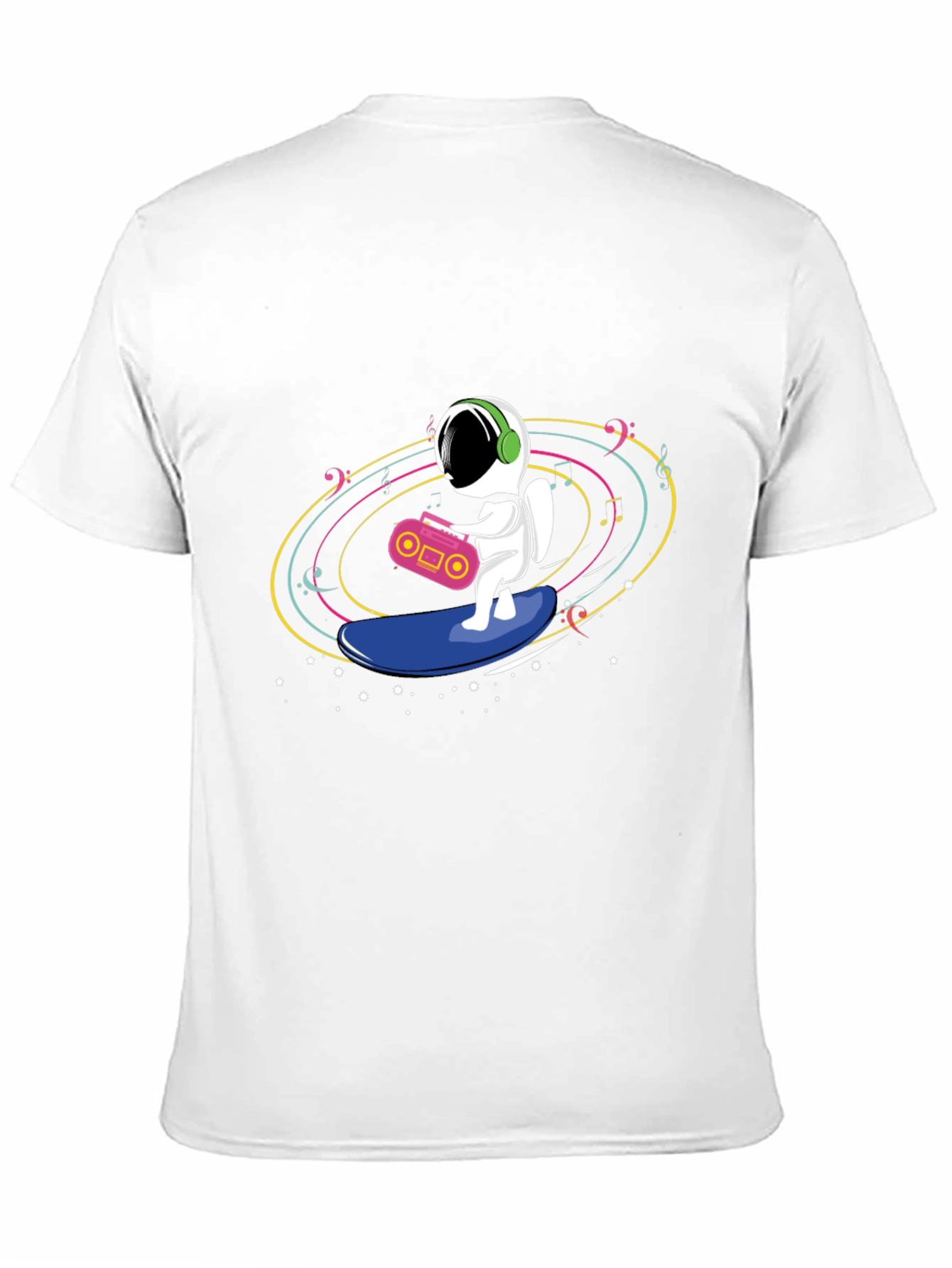 Astronaut Surfing T-Shirt - Space Music Vibes