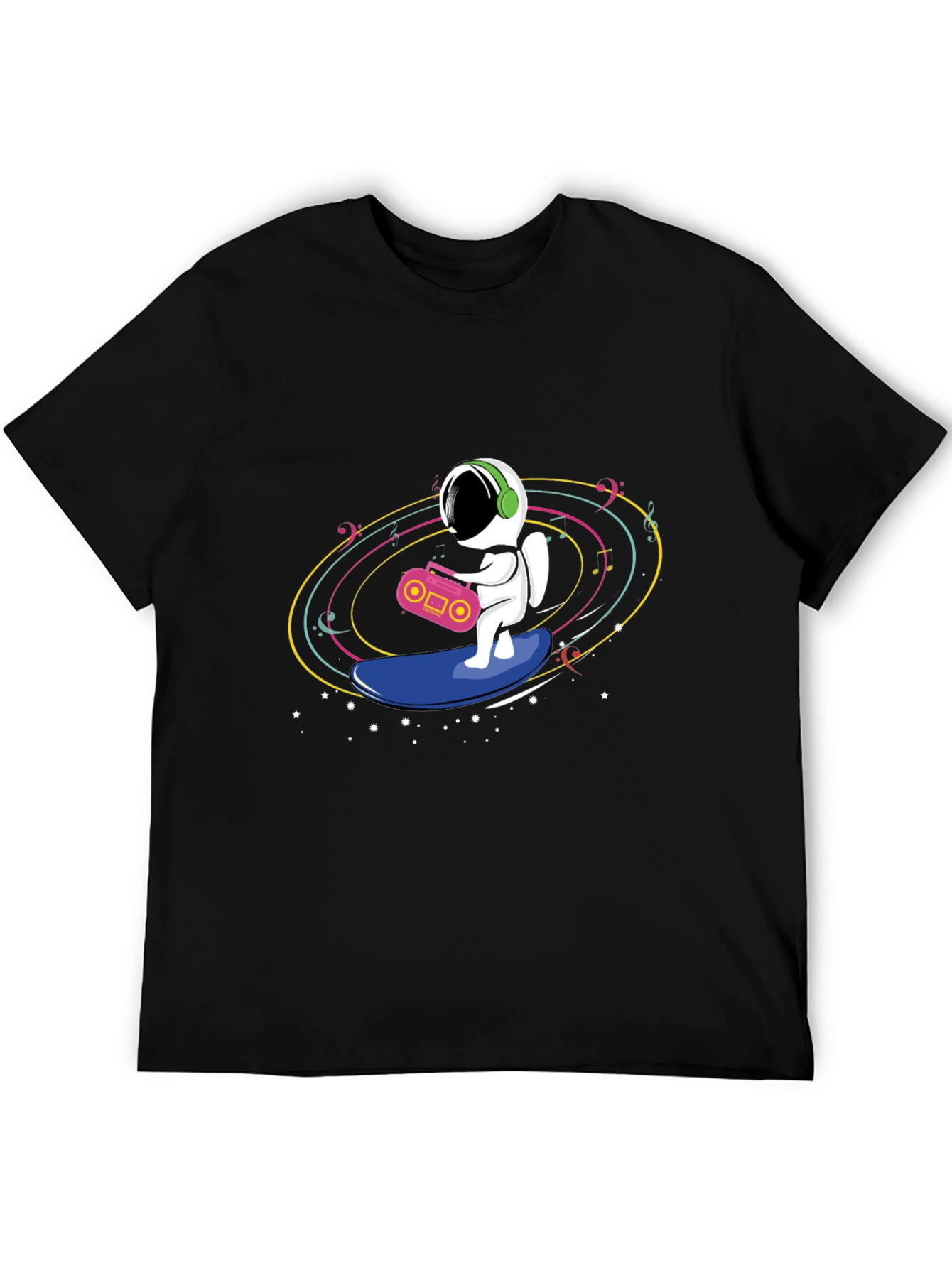 Astronaut Surfing T-Shirt - Space Music Vibes