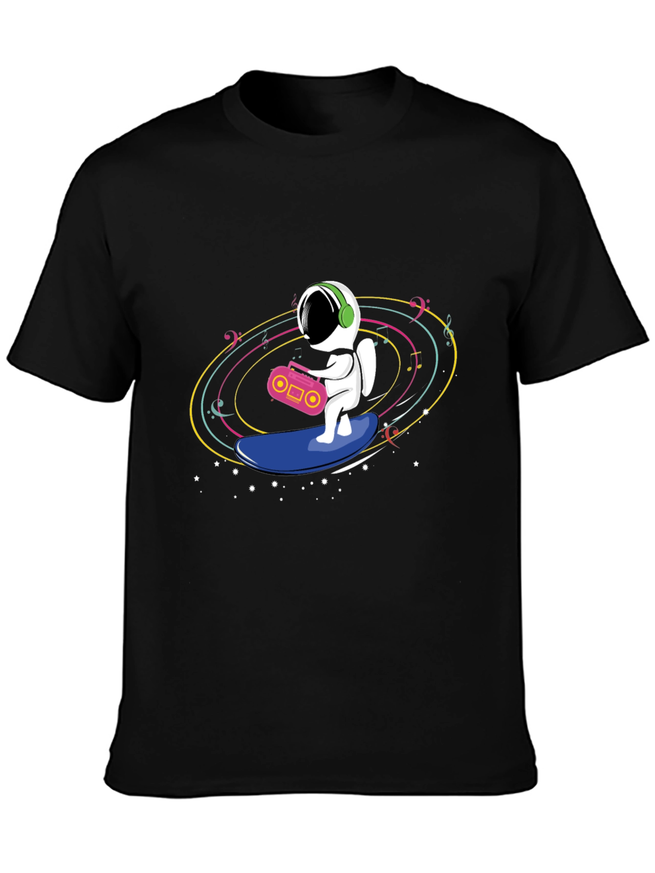 Astronaut Surfing T-Shirt - Space Music Vibes