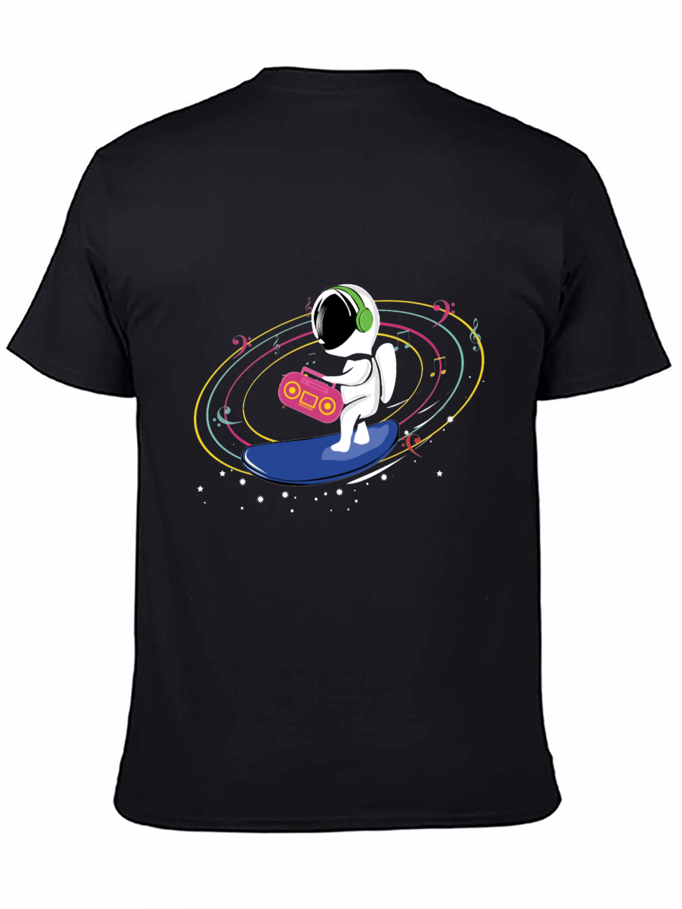 Astronaut Surfing T-Shirt - Space Music Vibes