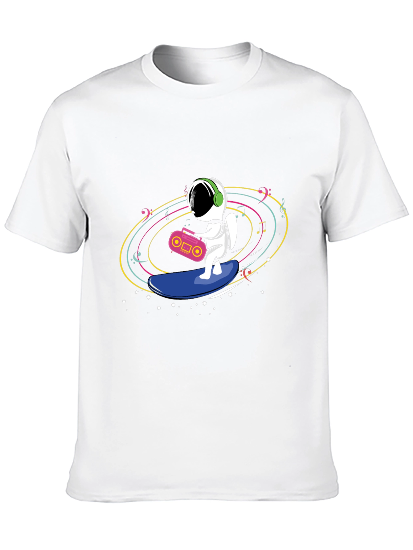 Astronaut Surfing T-Shirt - Space Music Vibes