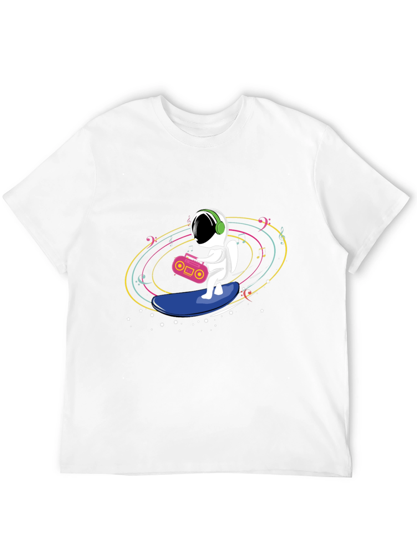 Astronaut Surfing T-Shirt - Space Music Vibes