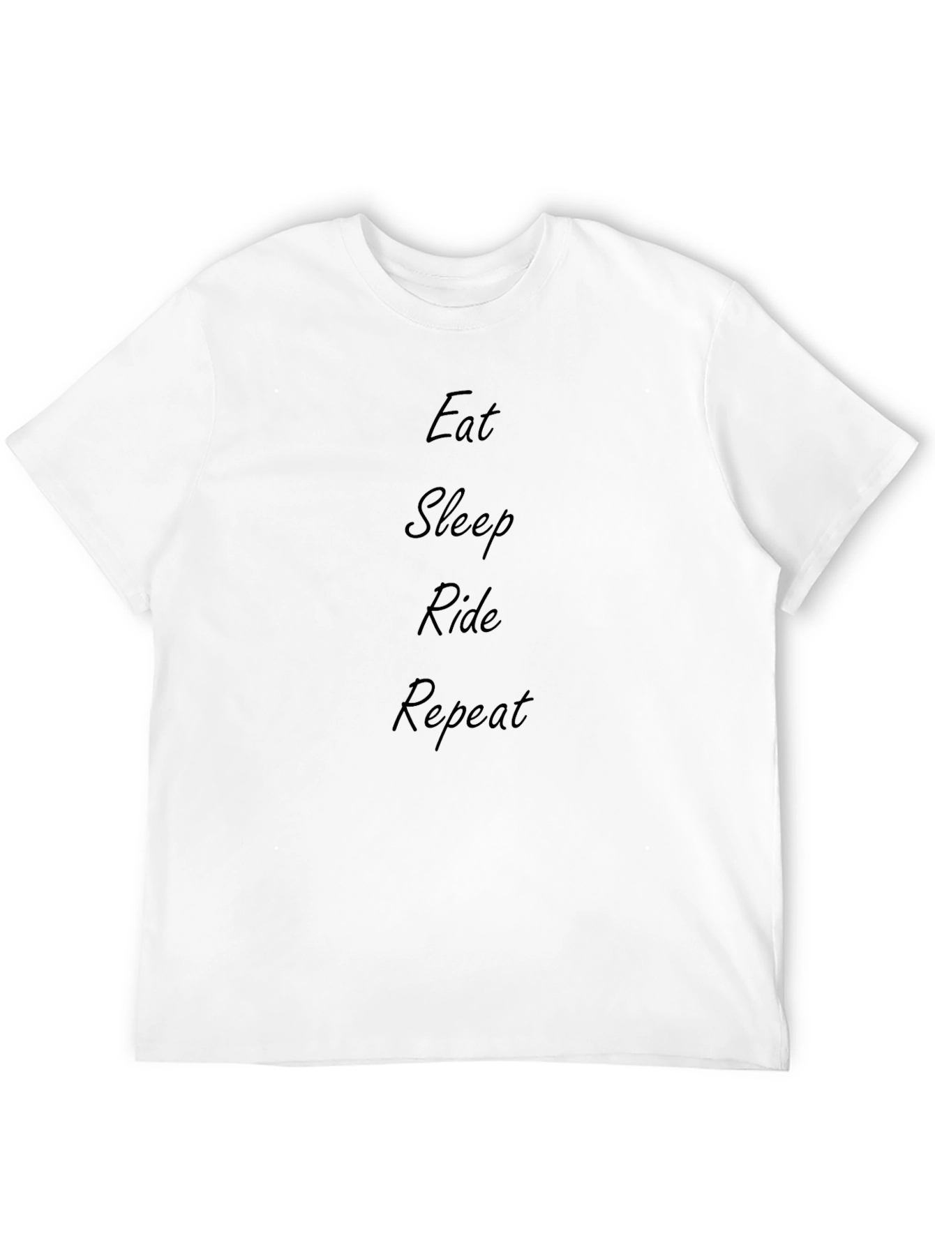 Eat Sleep Ride Repeat Black T-Shirt