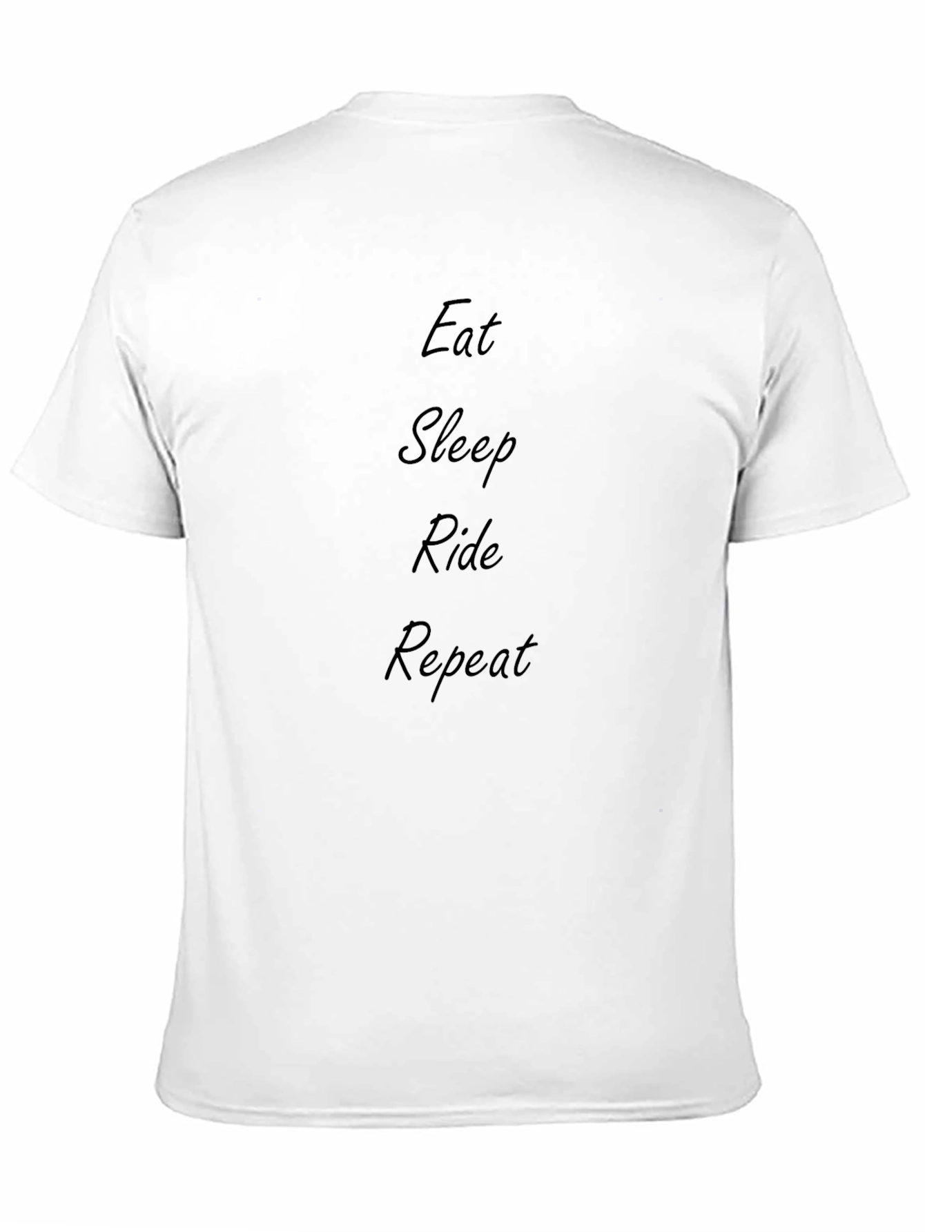 Eat Sleep Ride Repeat Black T-Shirt