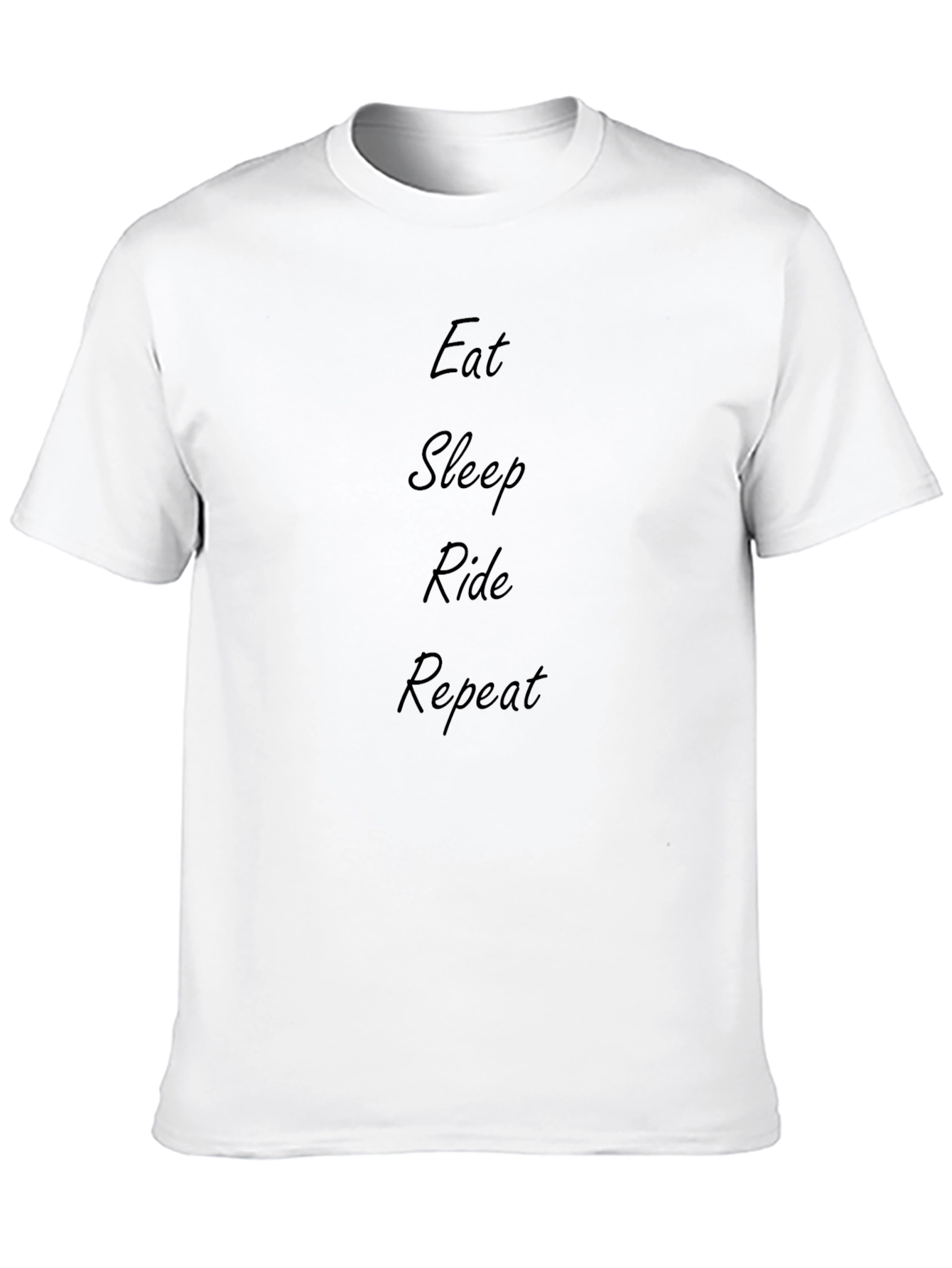 Eat Sleep Ride Repeat Black T-Shirt