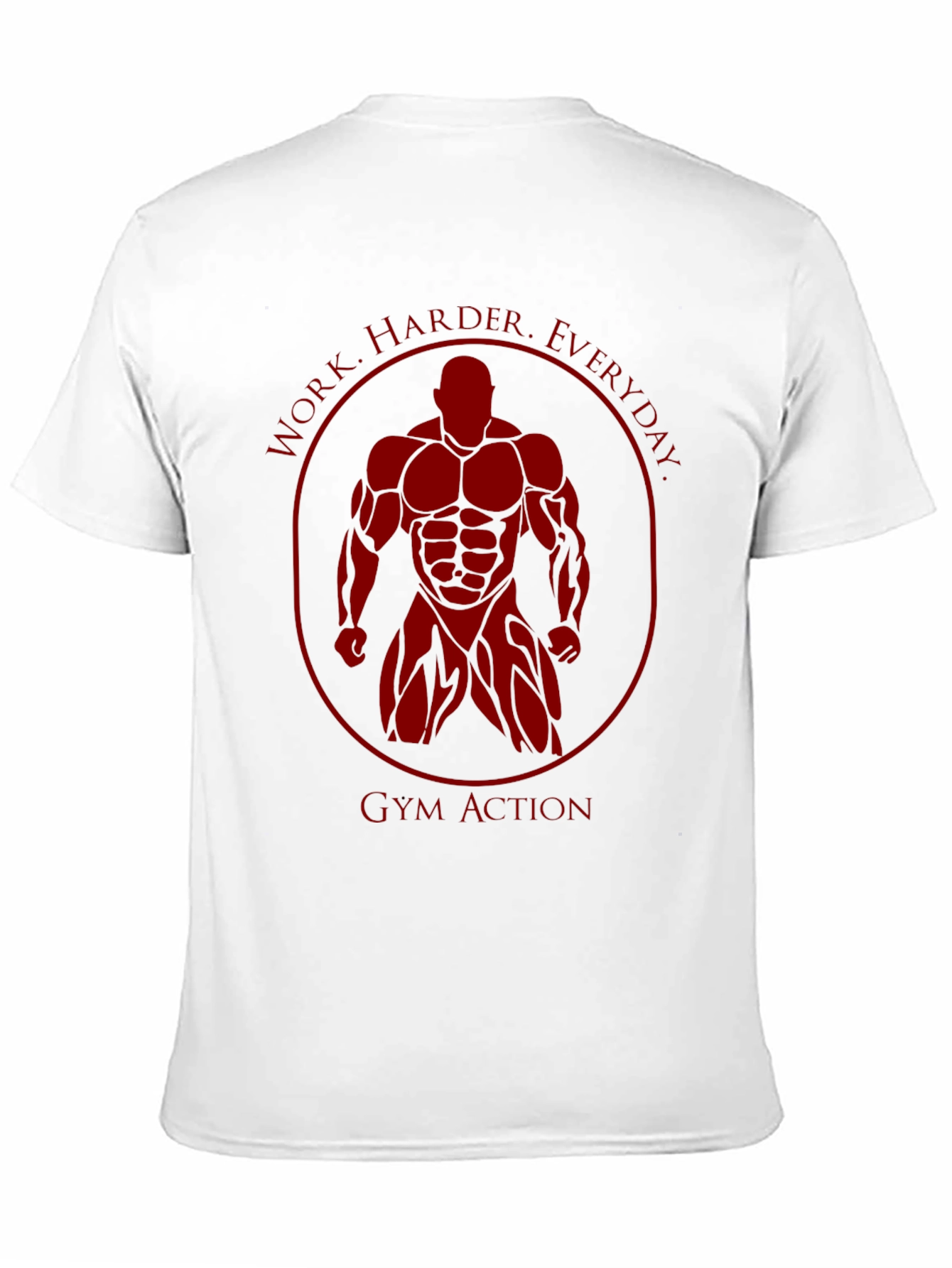 Gym Action Bodybuilder Graphic T-Shirt