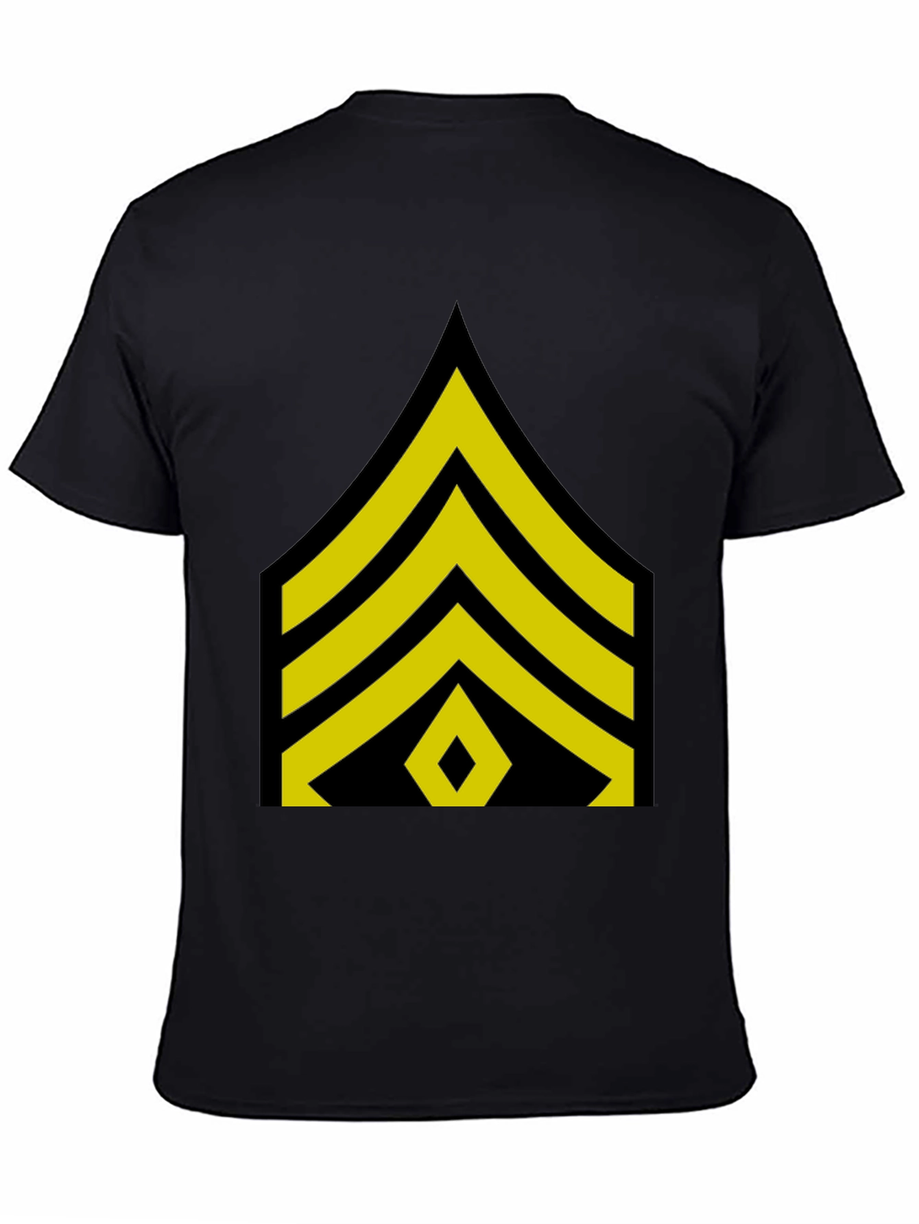 Sergeant Stripes Graphic Black T-Shirt