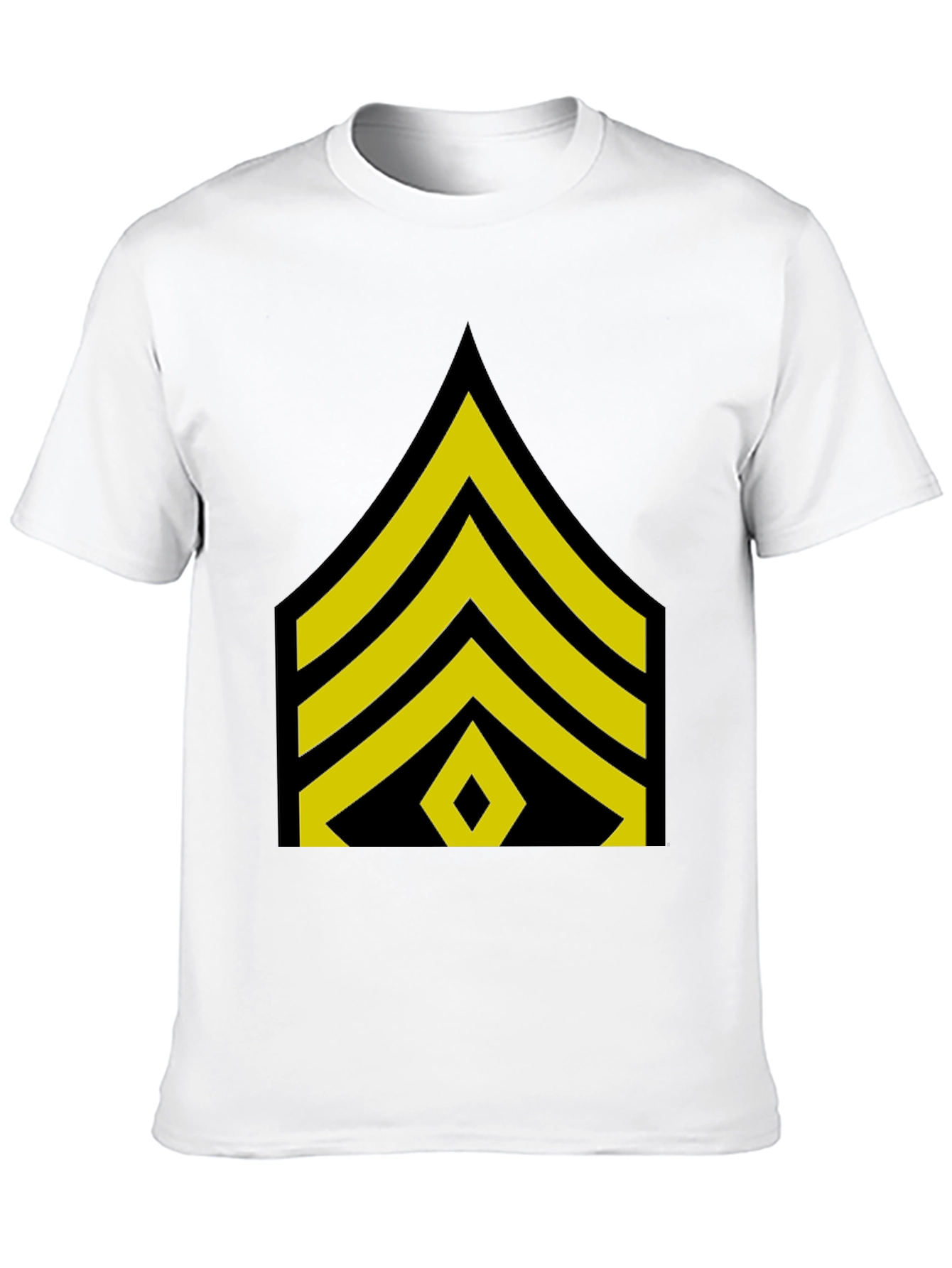 Sergeant Stripes Graphic Black T-Shirt