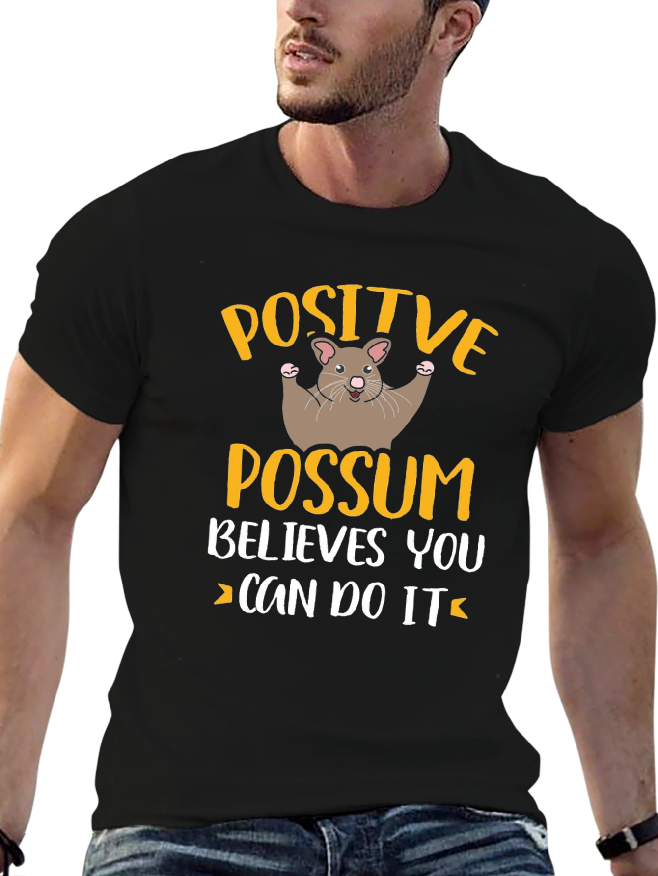 Positive Possum Believes in You Graphic Tee