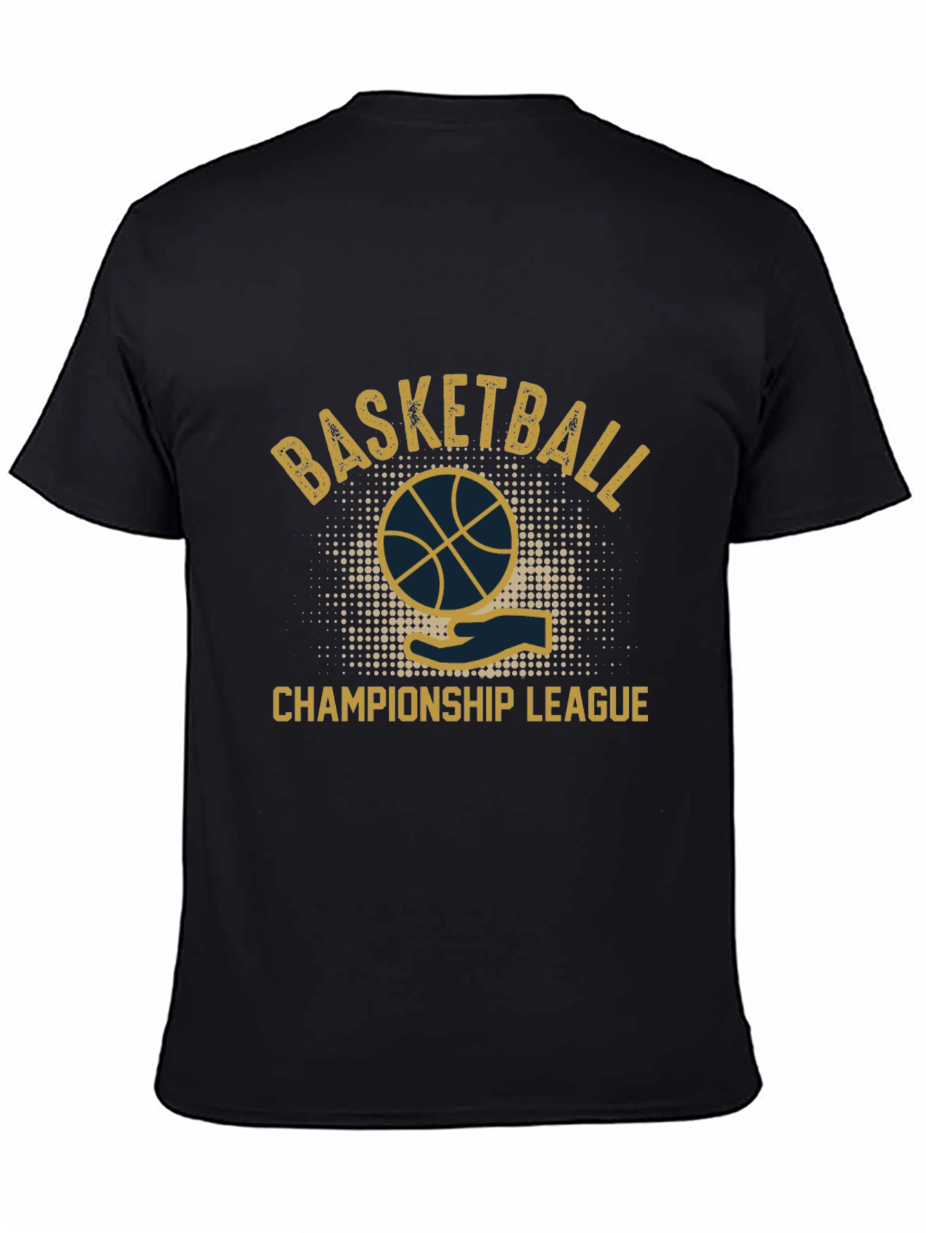 Basketball Championship League Black T-Shirt