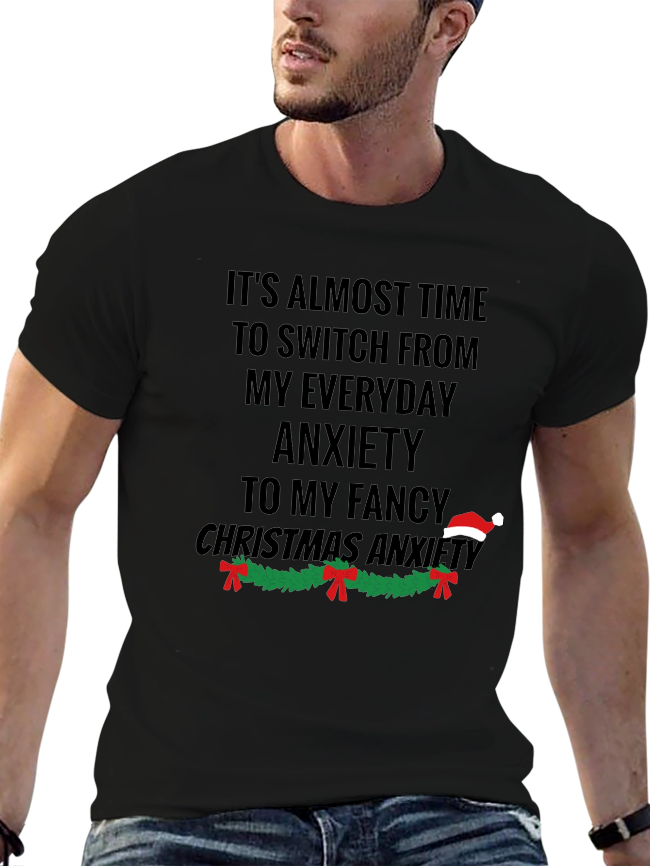 Funny Christmas Anxiety T-Shirt