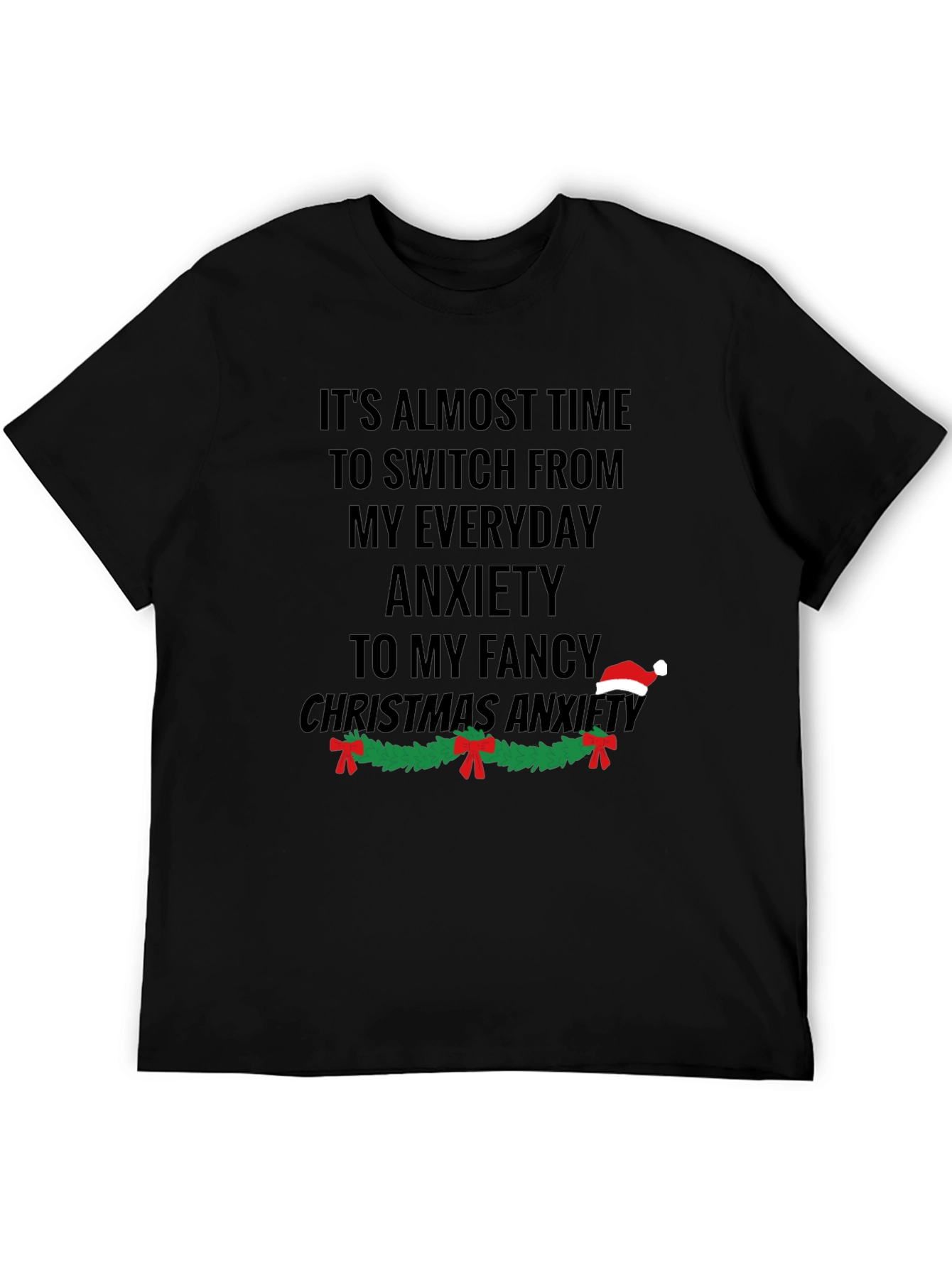 Funny Christmas Anxiety T-Shirt