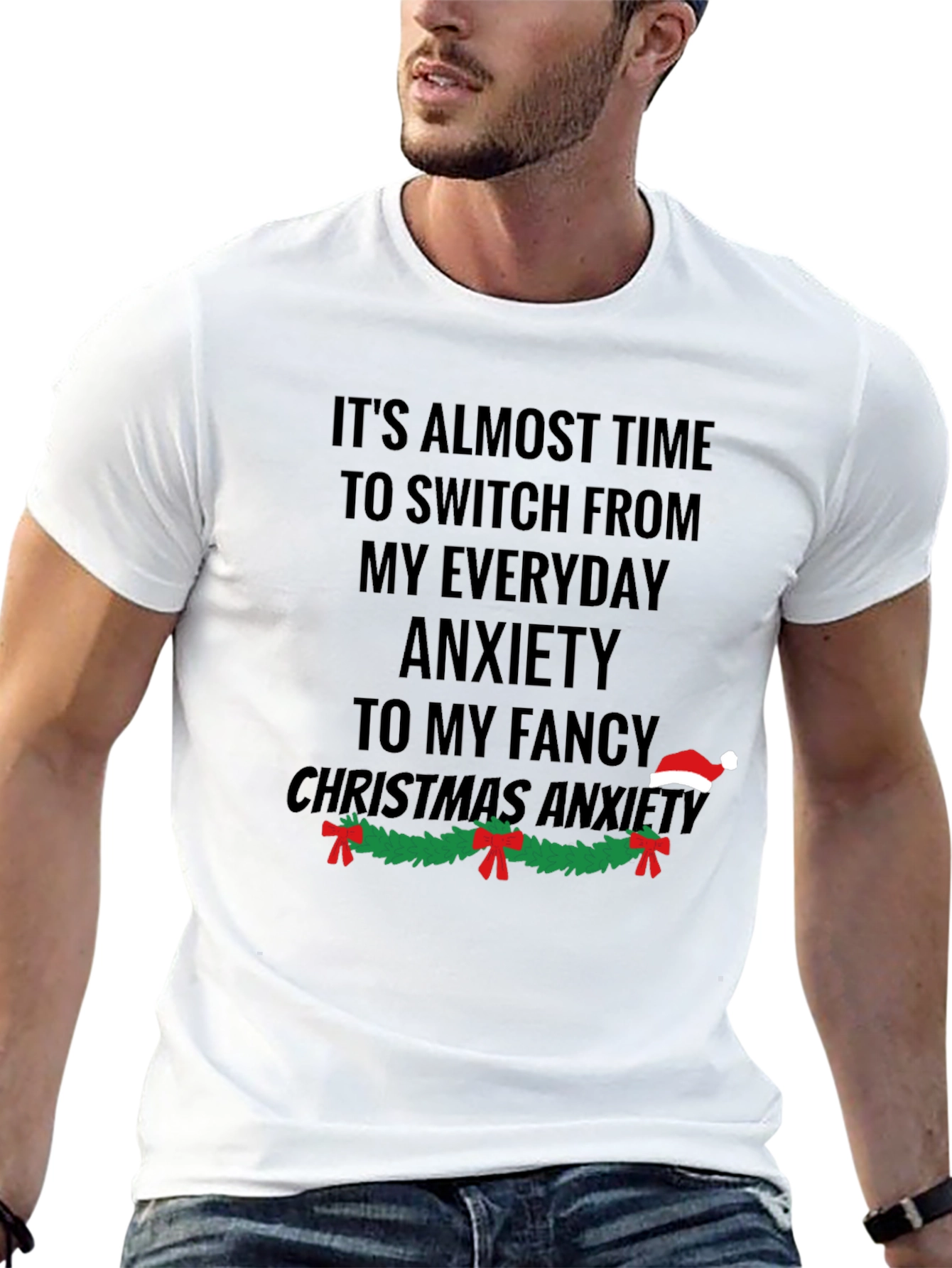 Funny Christmas Anxiety T-Shirt