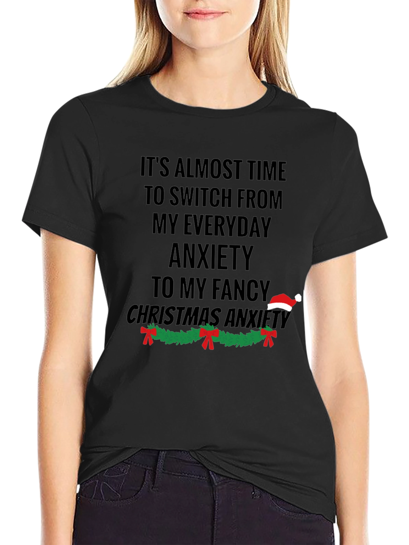 Funny Christmas Anxiety T-Shirt