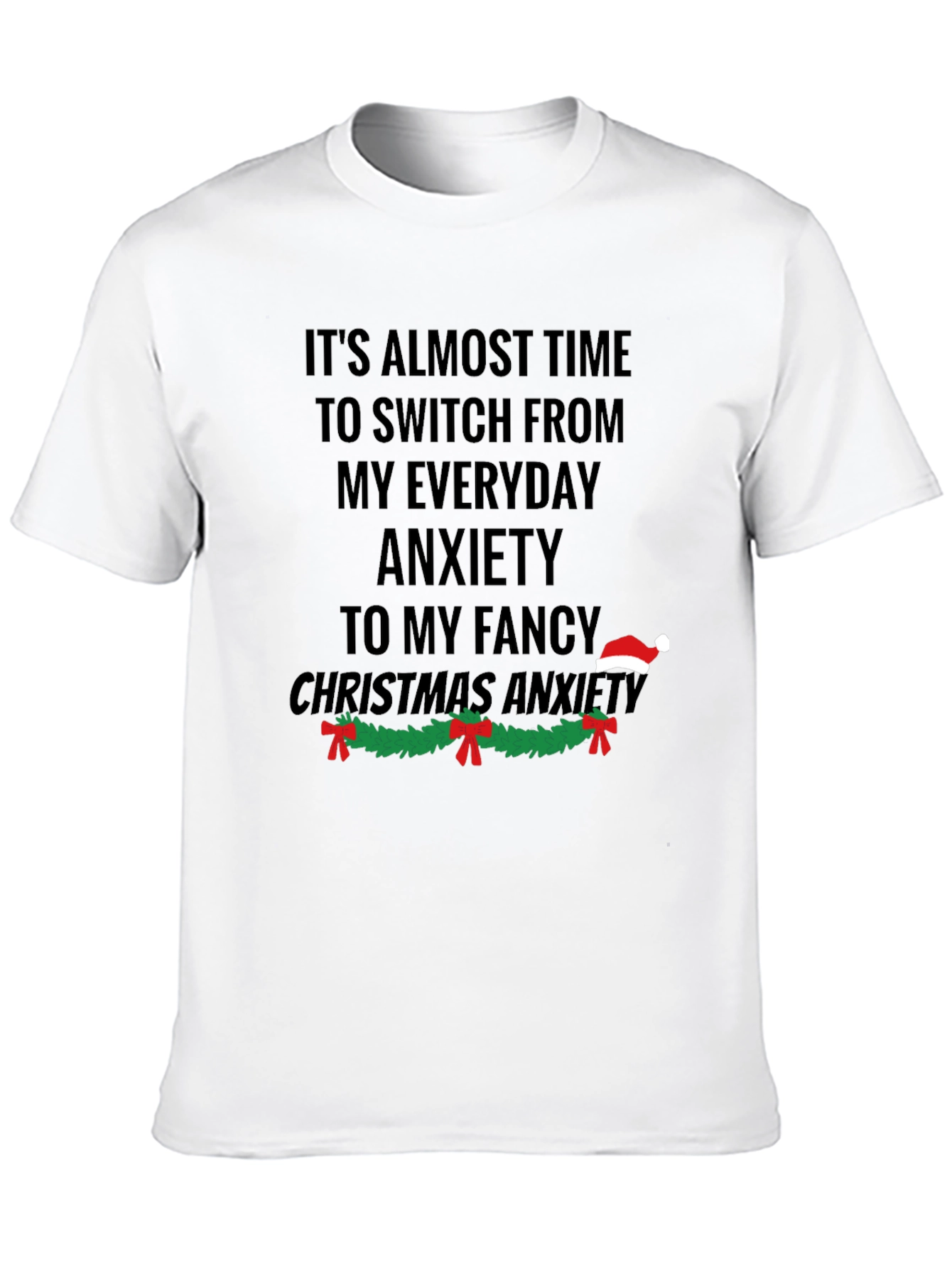 Funny Christmas Anxiety T-Shirt