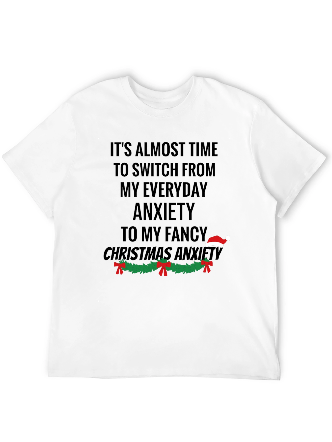 Funny Christmas Anxiety T-Shirt