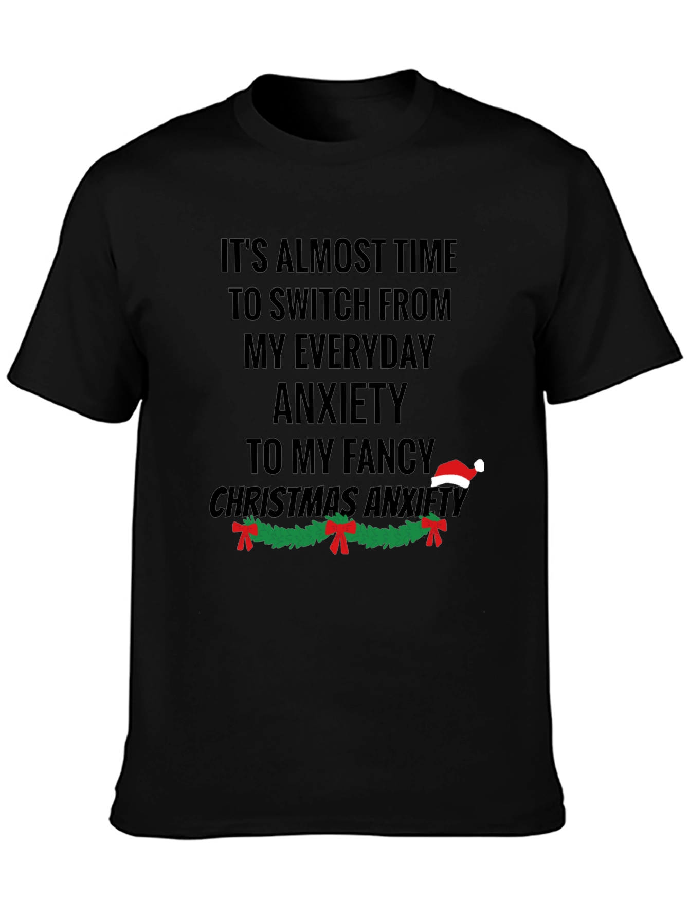 Funny Christmas Anxiety T-Shirt
