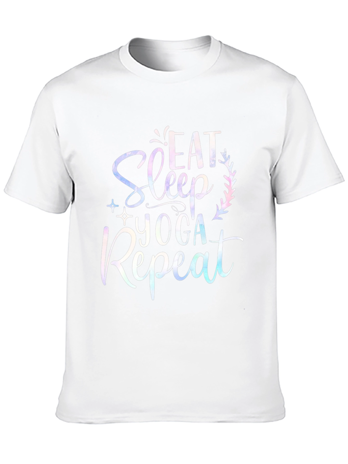 Eat Sleep Yoga Repeat Black T-Shirt