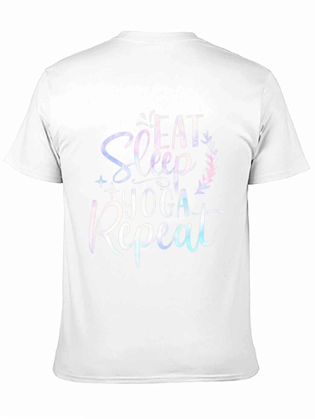 Eat Sleep Yoga Repeat Black T-Shirt