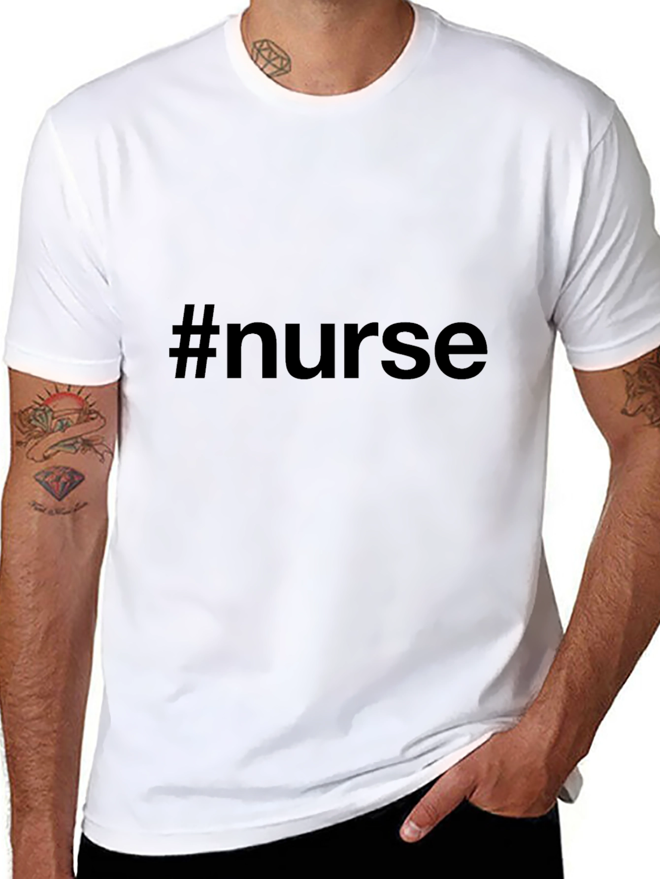 #nurse Graphic T-Shirt - Soft Cotton Blend Tee