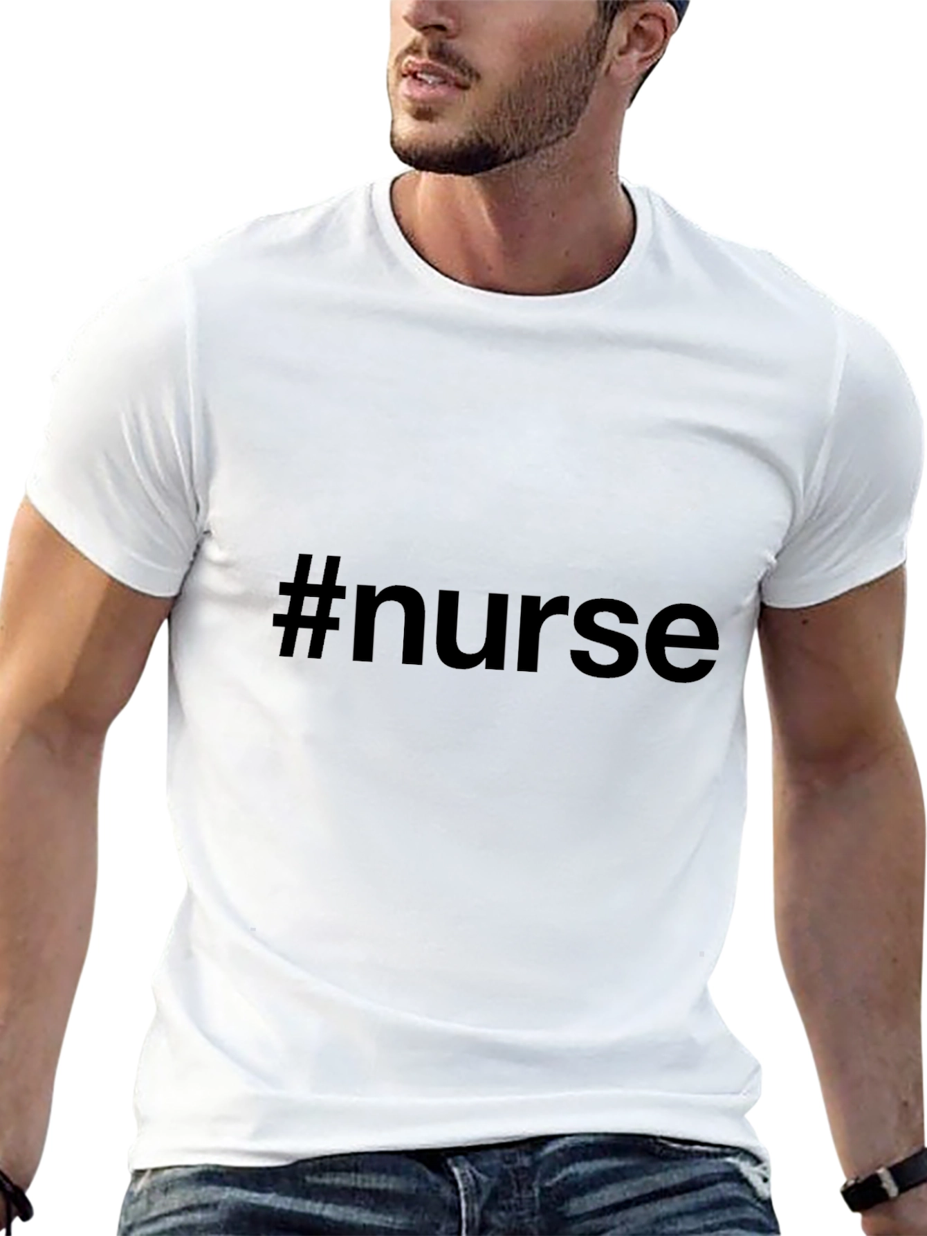 #nurse Graphic T-Shirt - Soft Cotton Blend Tee