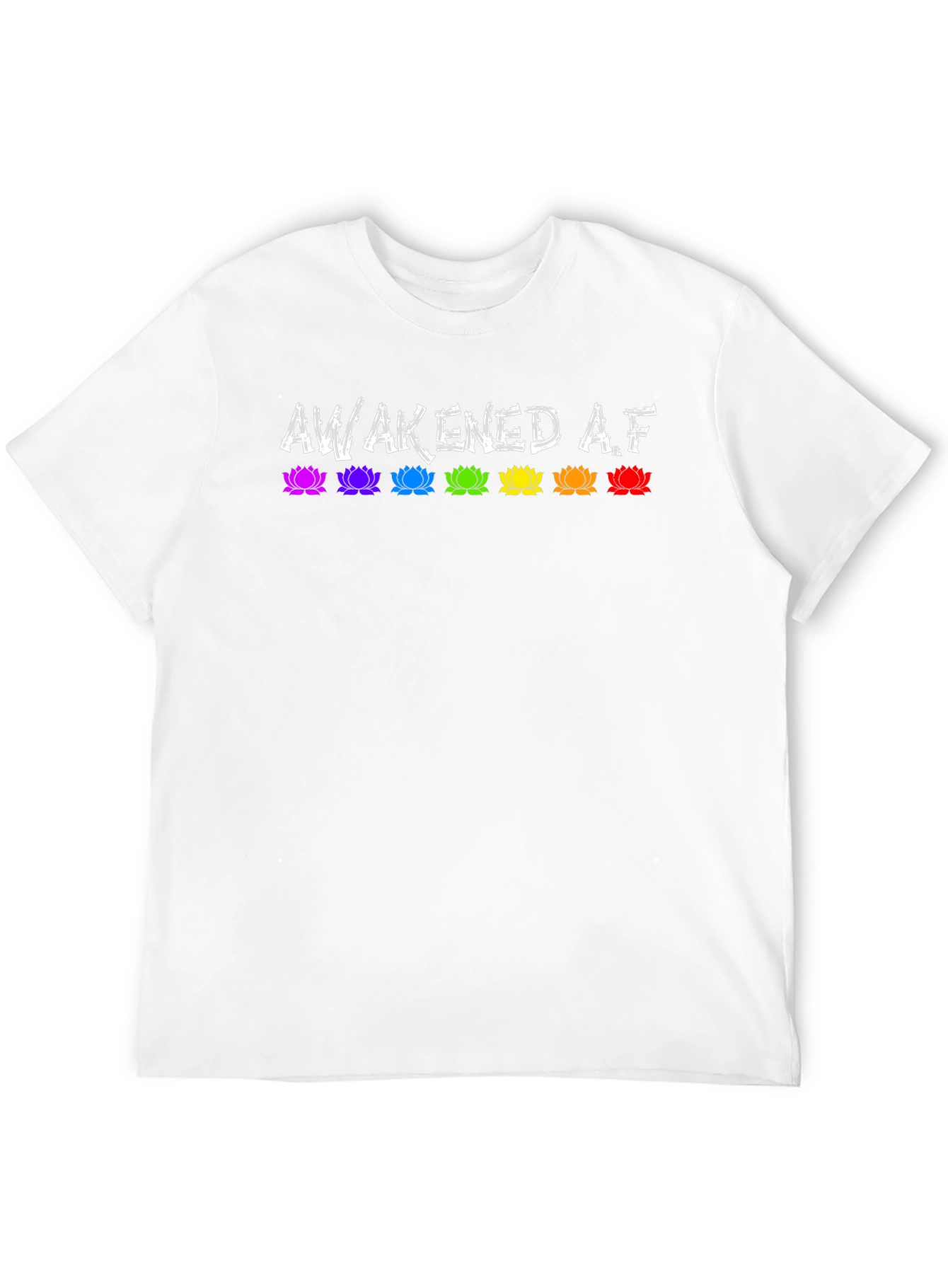 Awakened AF Lotus Graphic Tee - Unisex Black T-Shirt