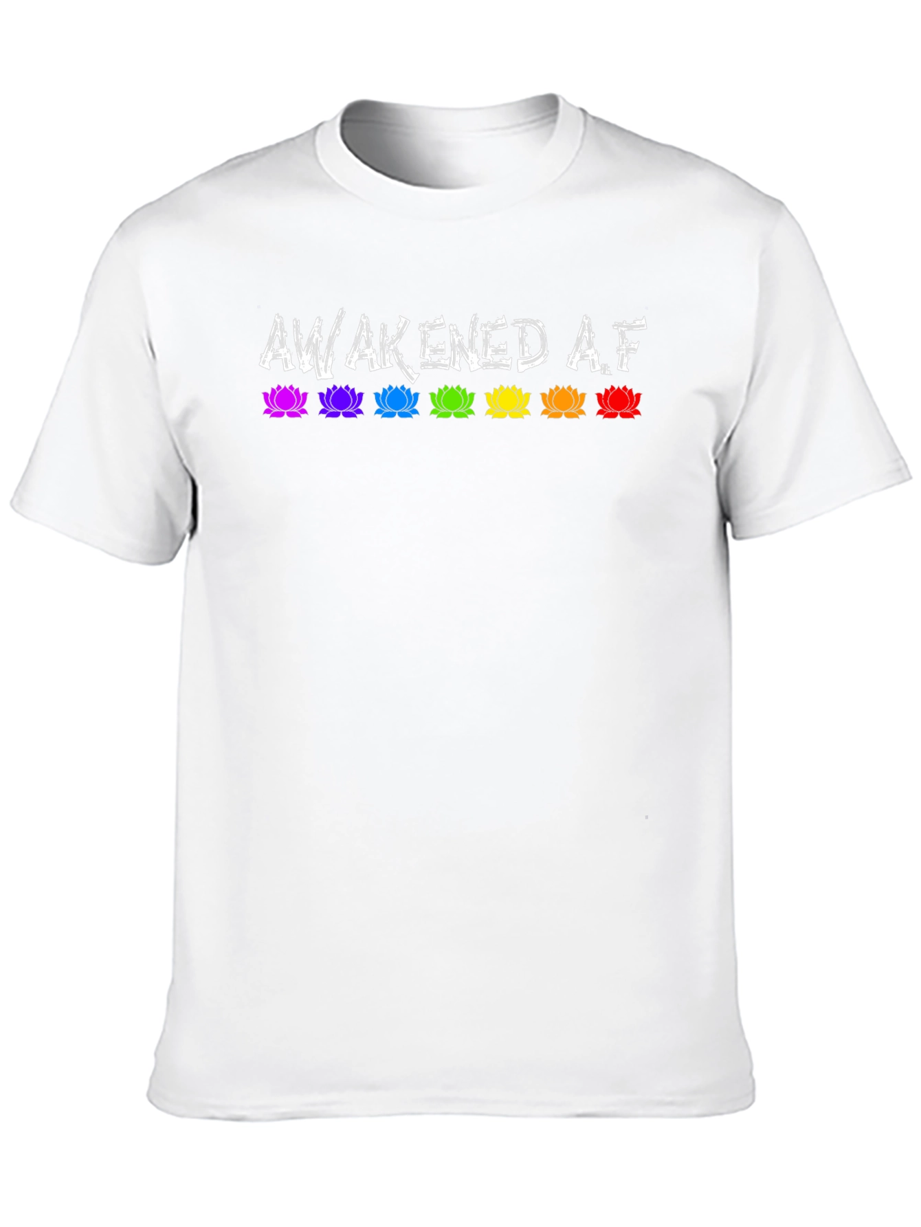 Awakened AF Lotus Graphic Tee - Unisex Black T-Shirt