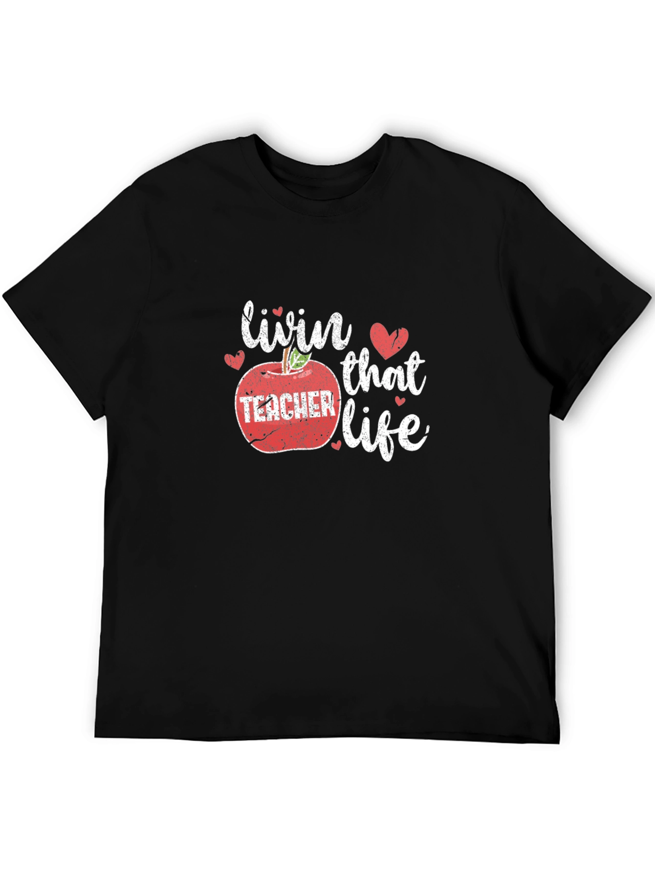 Livin That Teacher Life Graphic Tee - Black