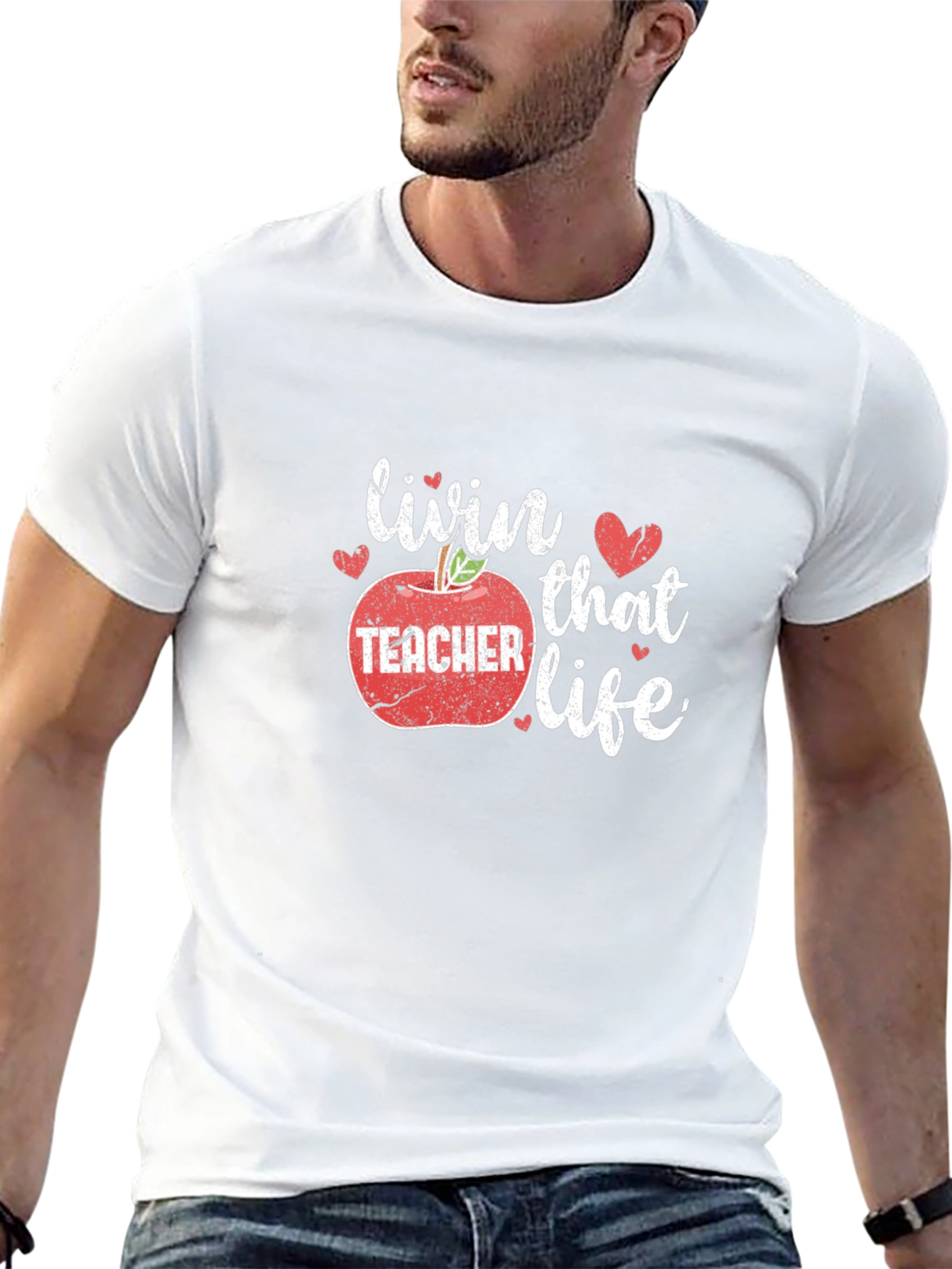 Livin That Teacher Life Graphic Tee - Black