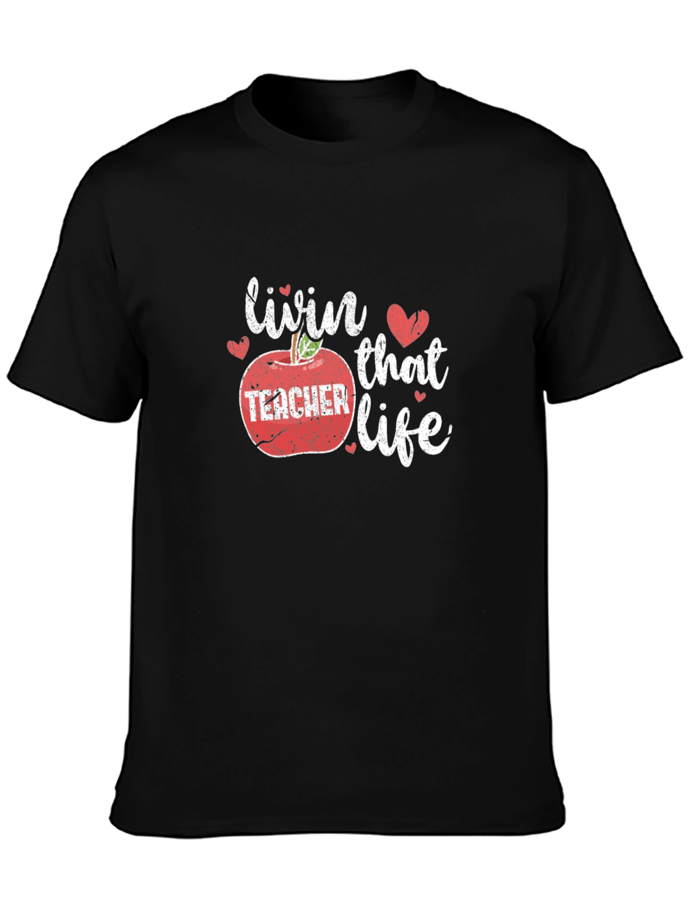 Livin That Teacher Life Graphic Tee - Black
