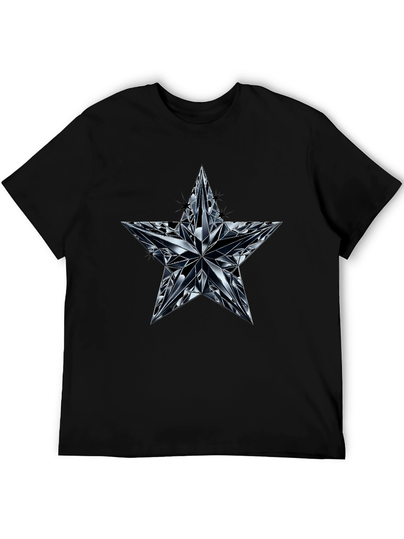 Diamond Star Graphic Black T-Shirt