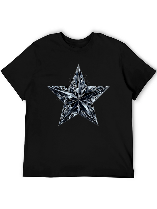Diamond Star Graphic Black T-Shirt