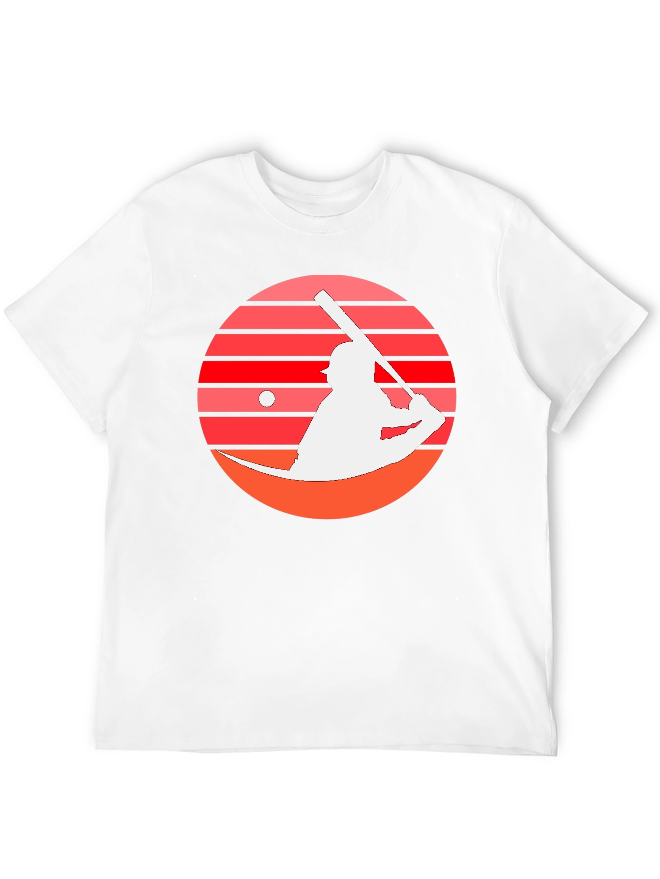 Baseball Sunset Graphic Tee - Retro Style