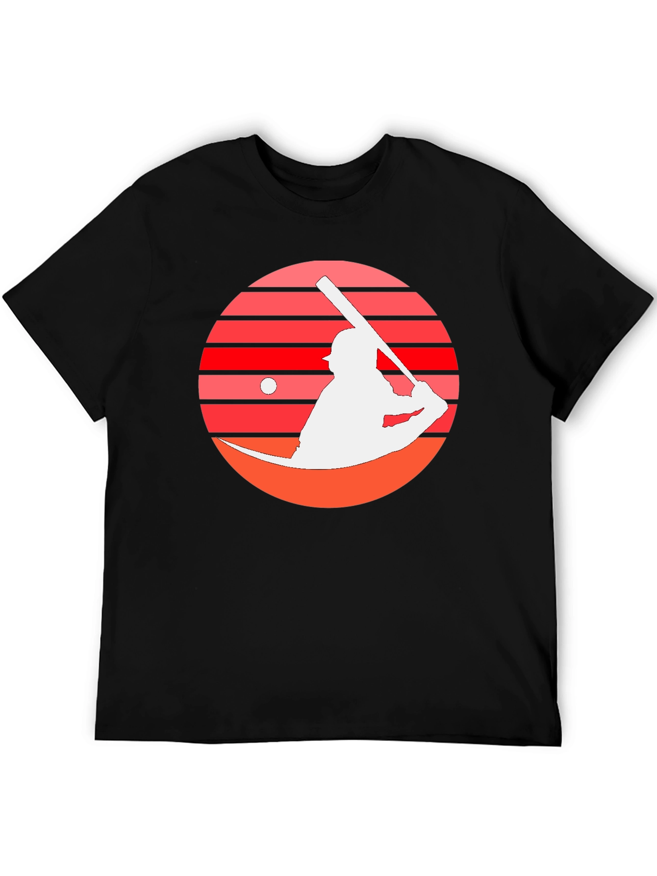 Baseball Sunset Graphic Tee - Retro Style
