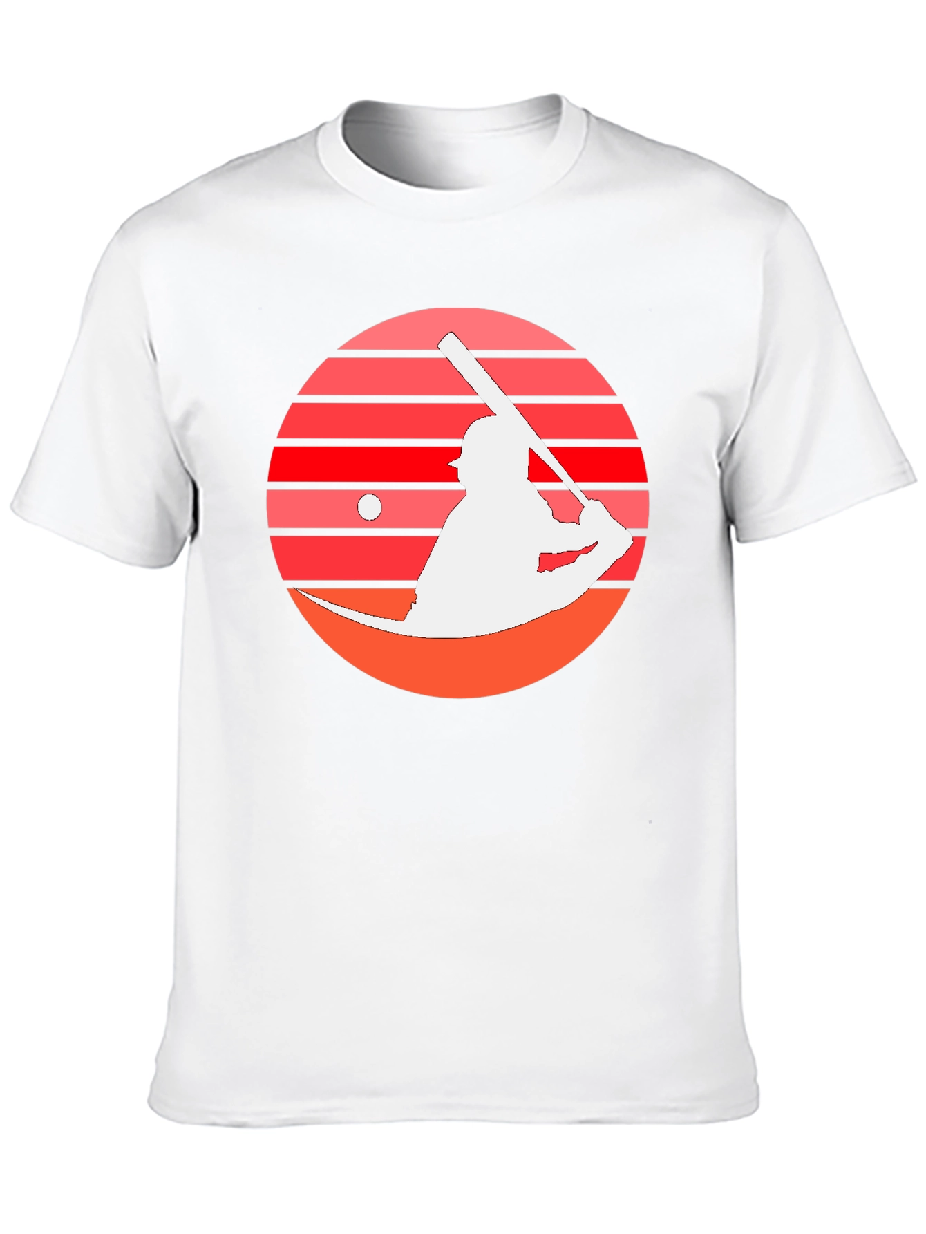 Baseball Sunset Graphic Tee - Retro Style