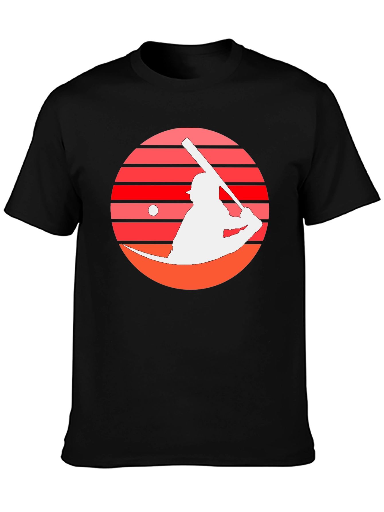 Baseball Sunset Graphic Tee - Retro Style