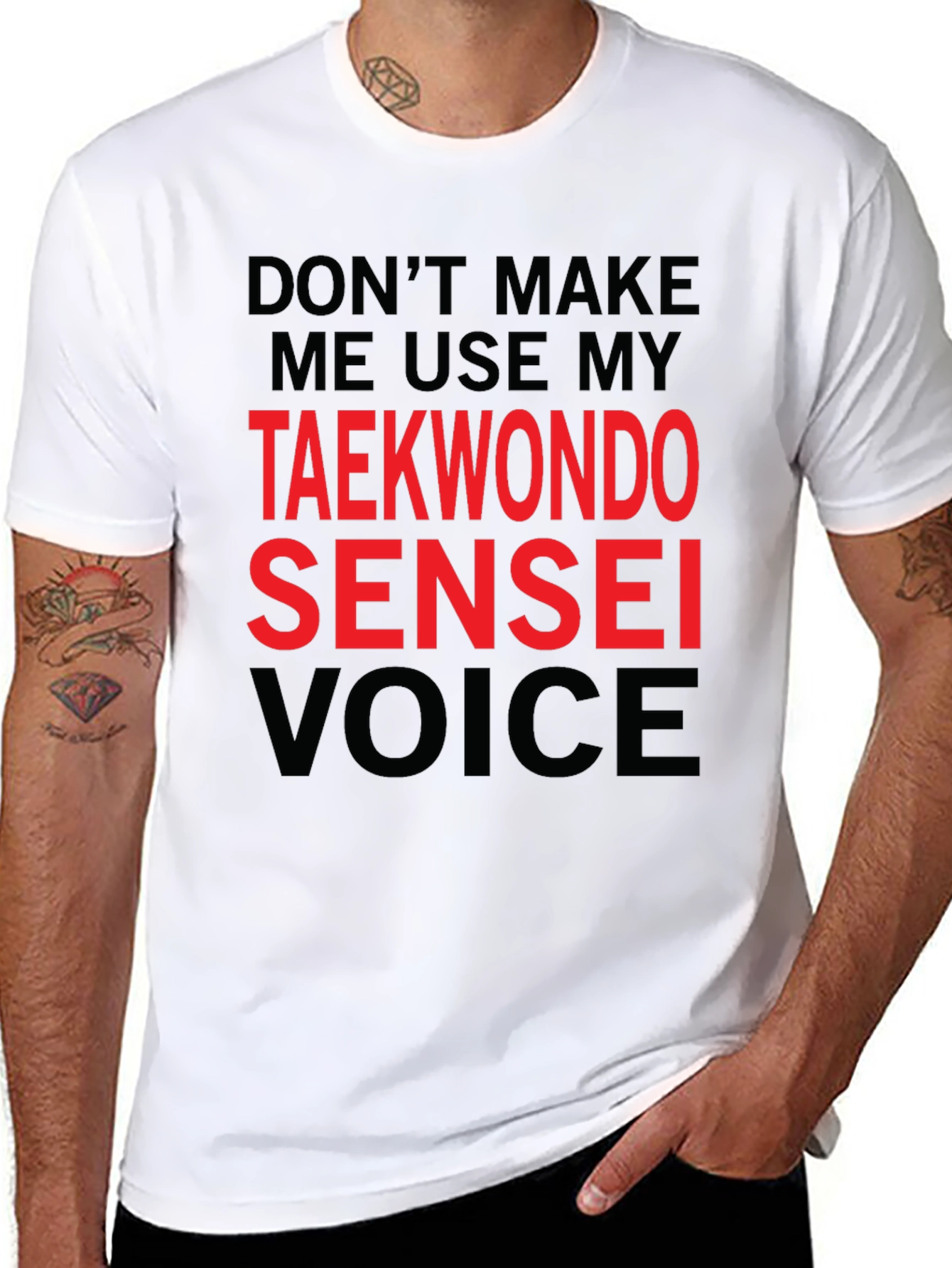 Taekwondo Sensei Voice Graphic T-Shirt