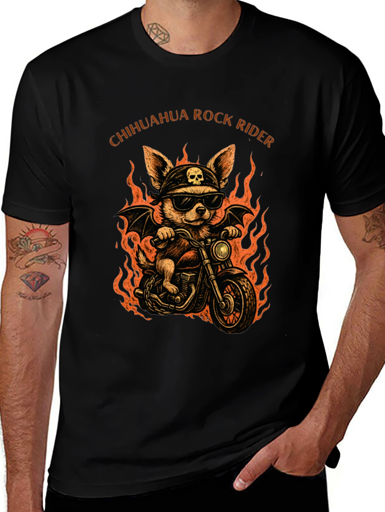 Chihuahua Rock Rider T-Shirt