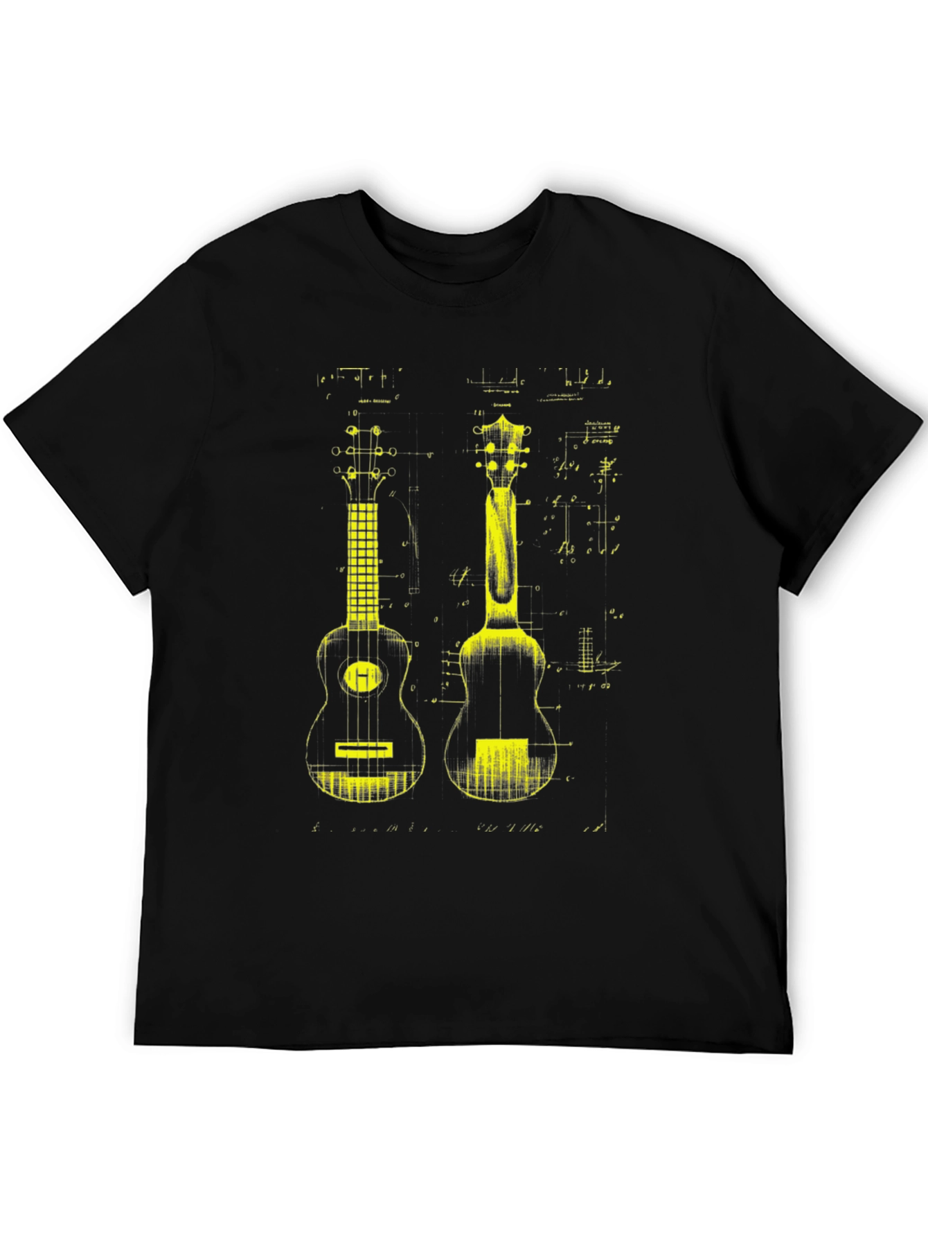 Ukulele Blueprint Graphic Tee