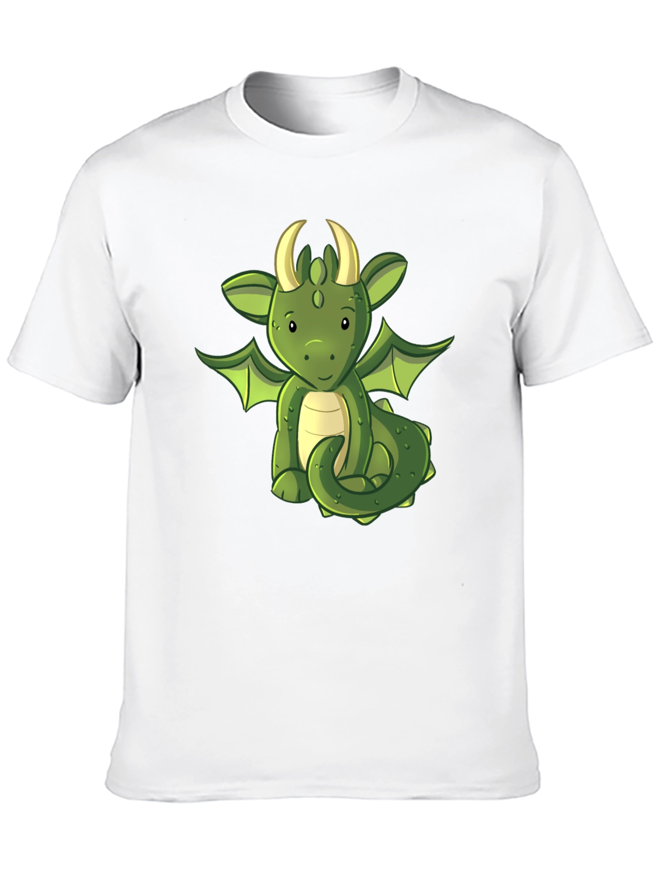Cute Dragon Graphic T-Shirt - Black Cotton Tee