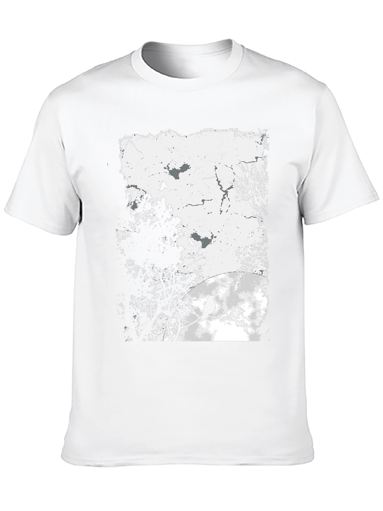 Raven Graphic Print Tee - Black