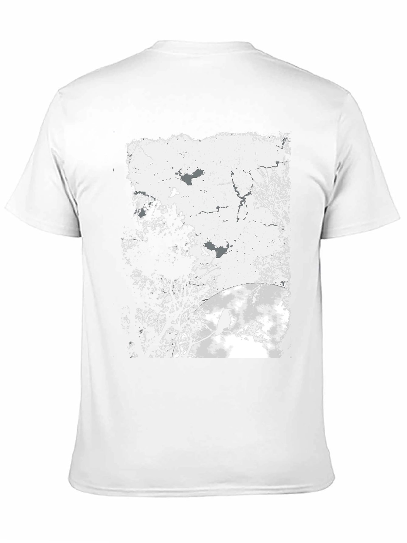 Raven Graphic Print Tee - Black