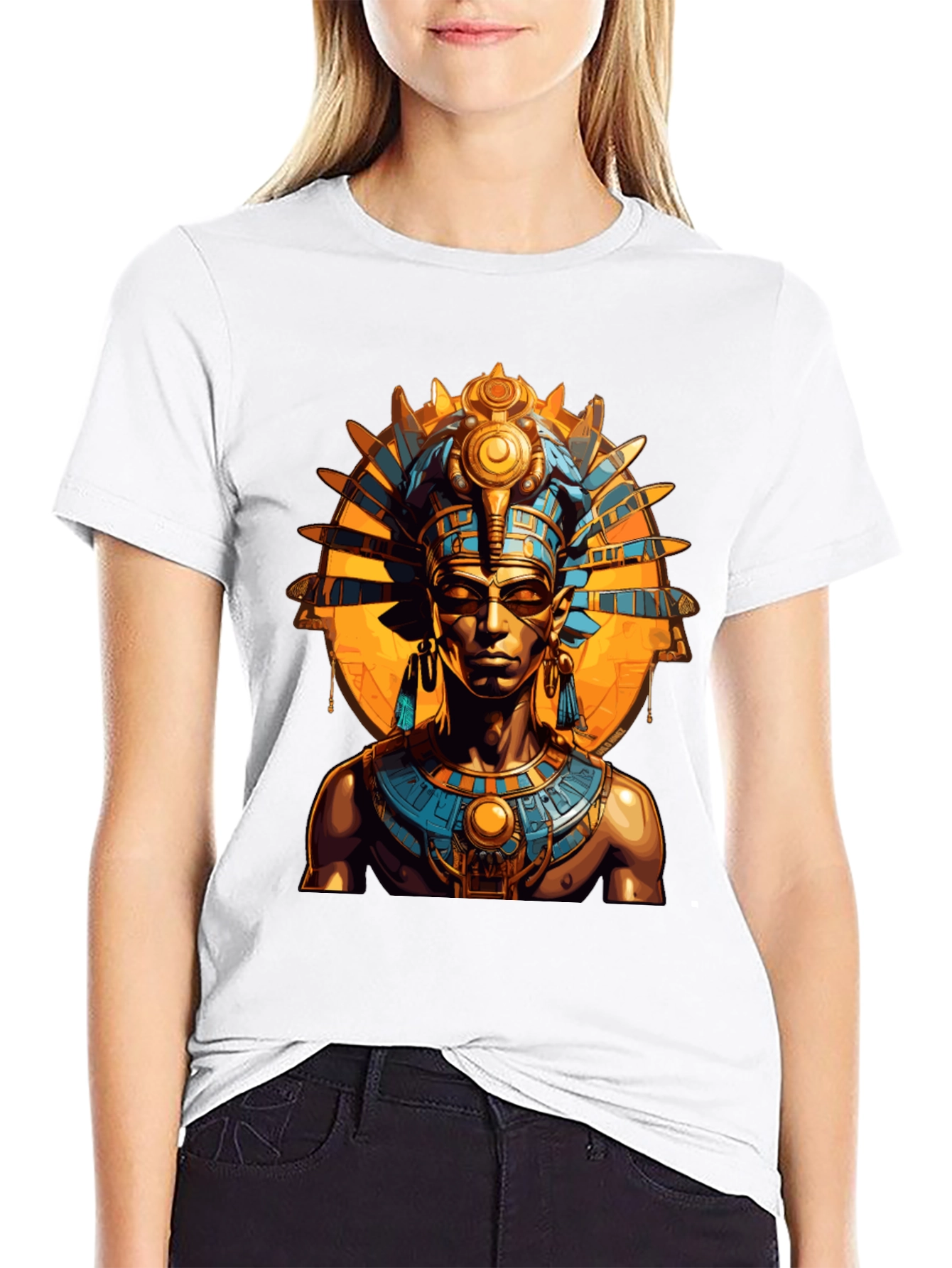 Egyptian Pharaoh Graphic T-Shirt - Stylish Ancient Design