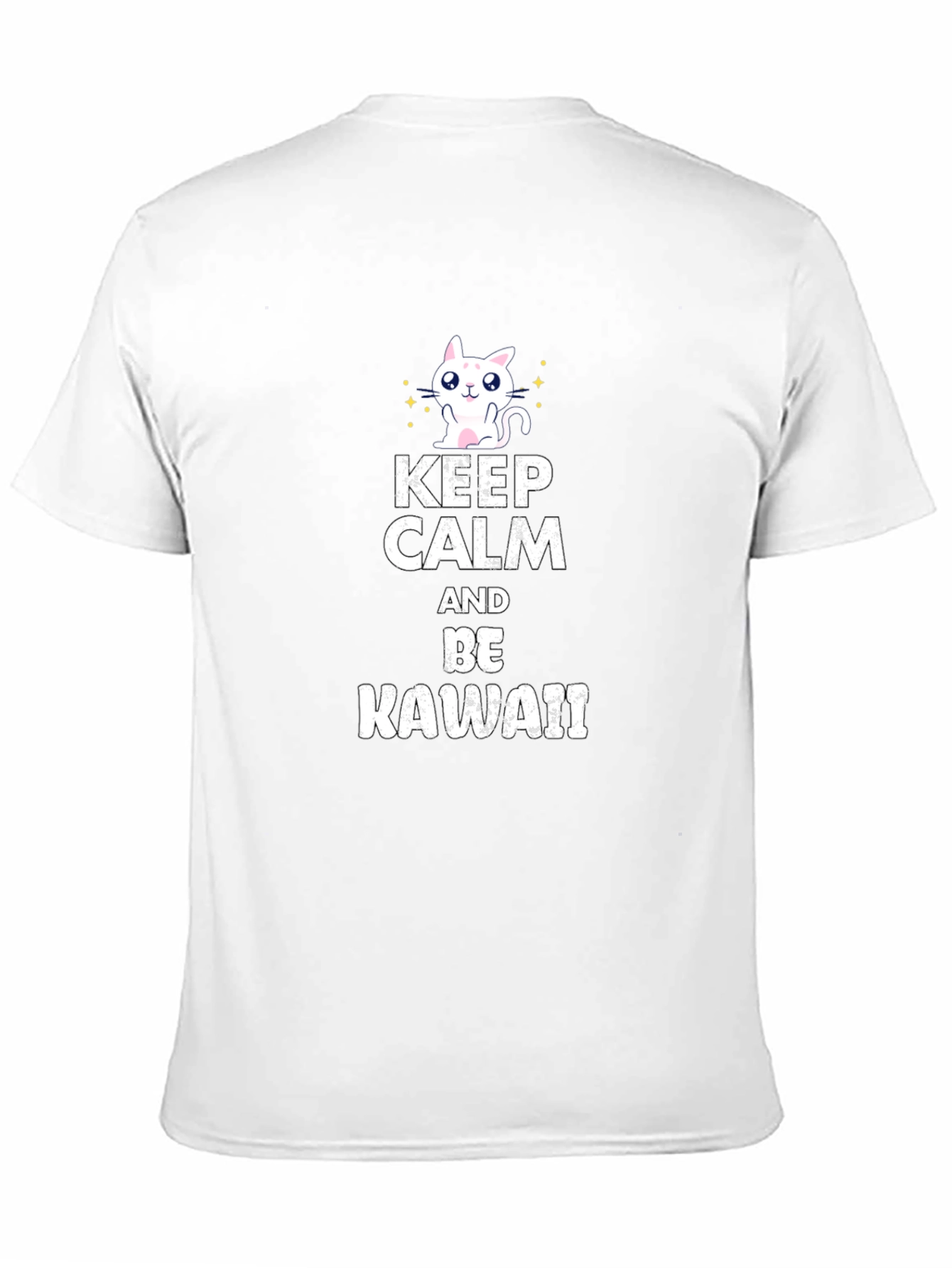 Keep Calm Be Kawaii Black T-Shirt