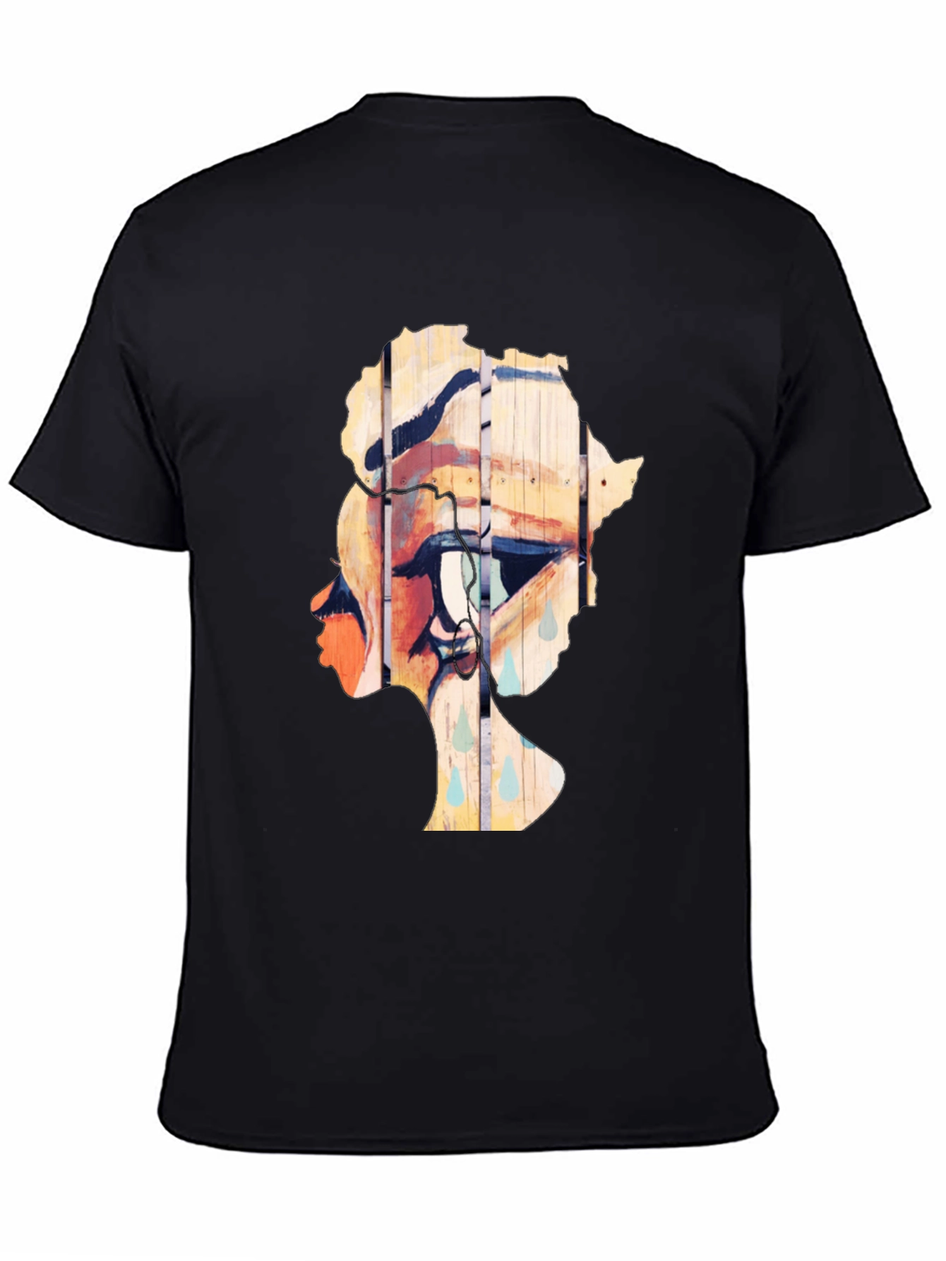 Artistic Graphic T-Shirt - Eye with African Continent Design